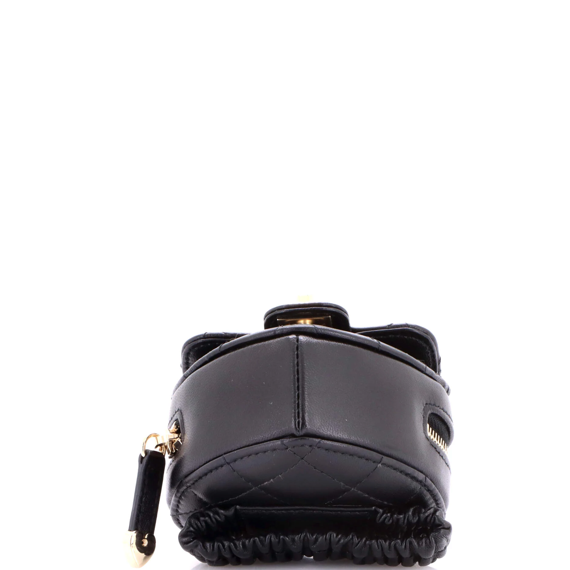 CC in Love Heart Arm Zip Coin Purse Quilted Lambskin - Image 5