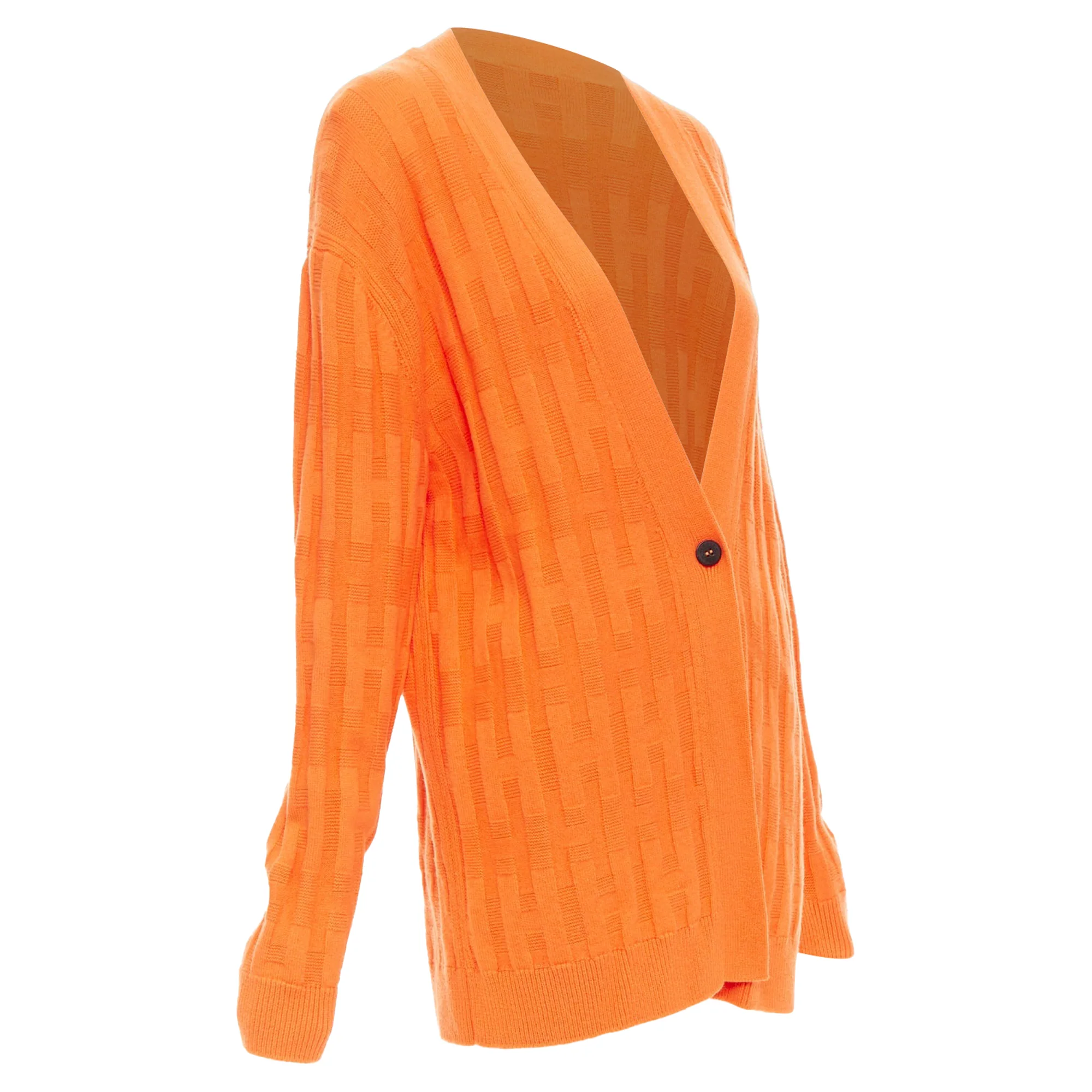Women's Hermes H Intarsia Wool Oversized Cardigan - Image 4