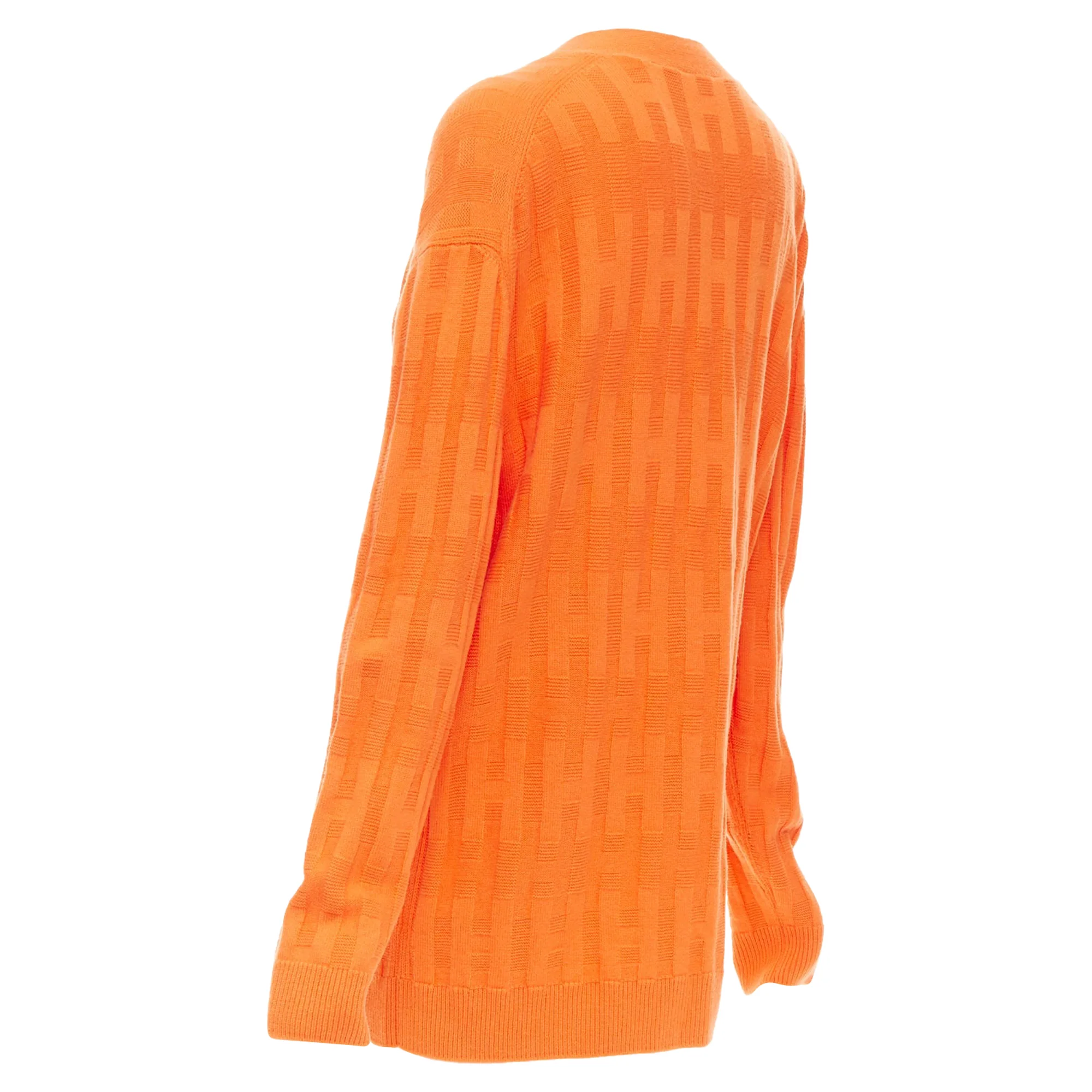 Women's Hermes H Intarsia Wool Oversized Cardigan - Image 7