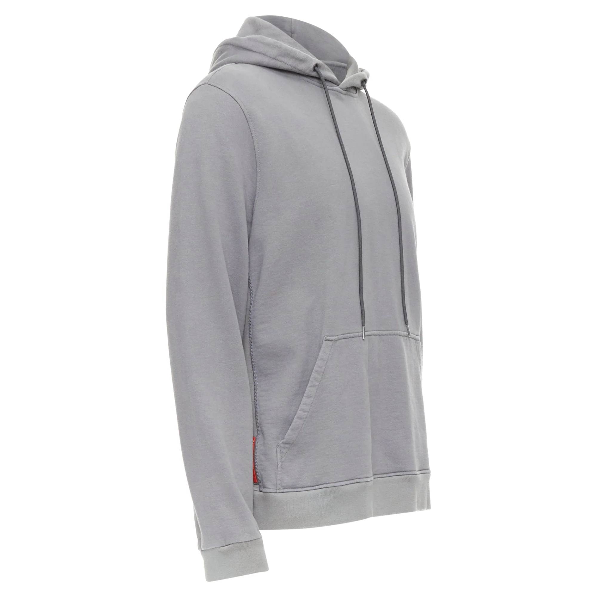 Men's Prada Line Rossa cotton Red sports logo hoodie - Image 3