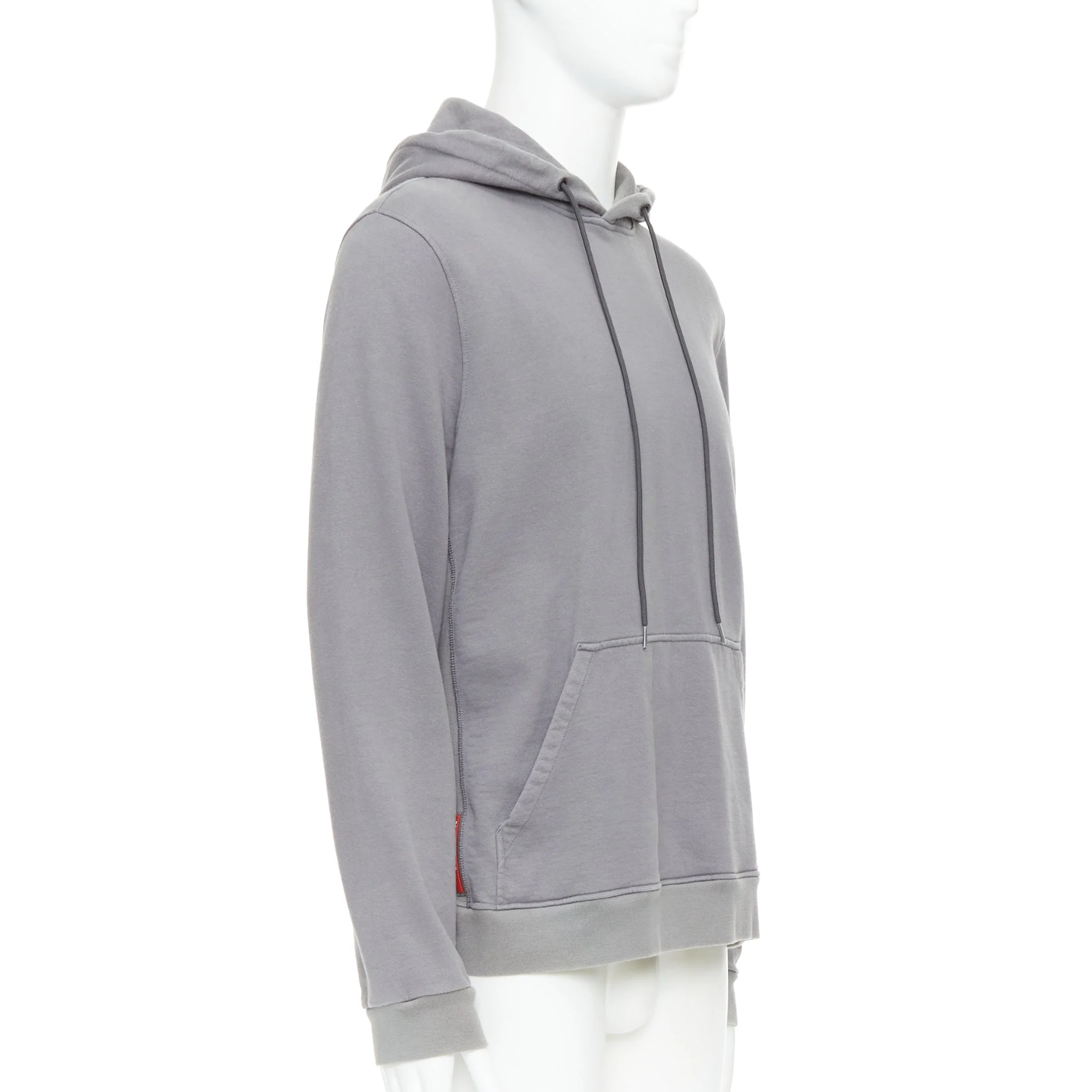 Men's Prada Line Rossa cotton Red sports logo hoodie - Image 9
