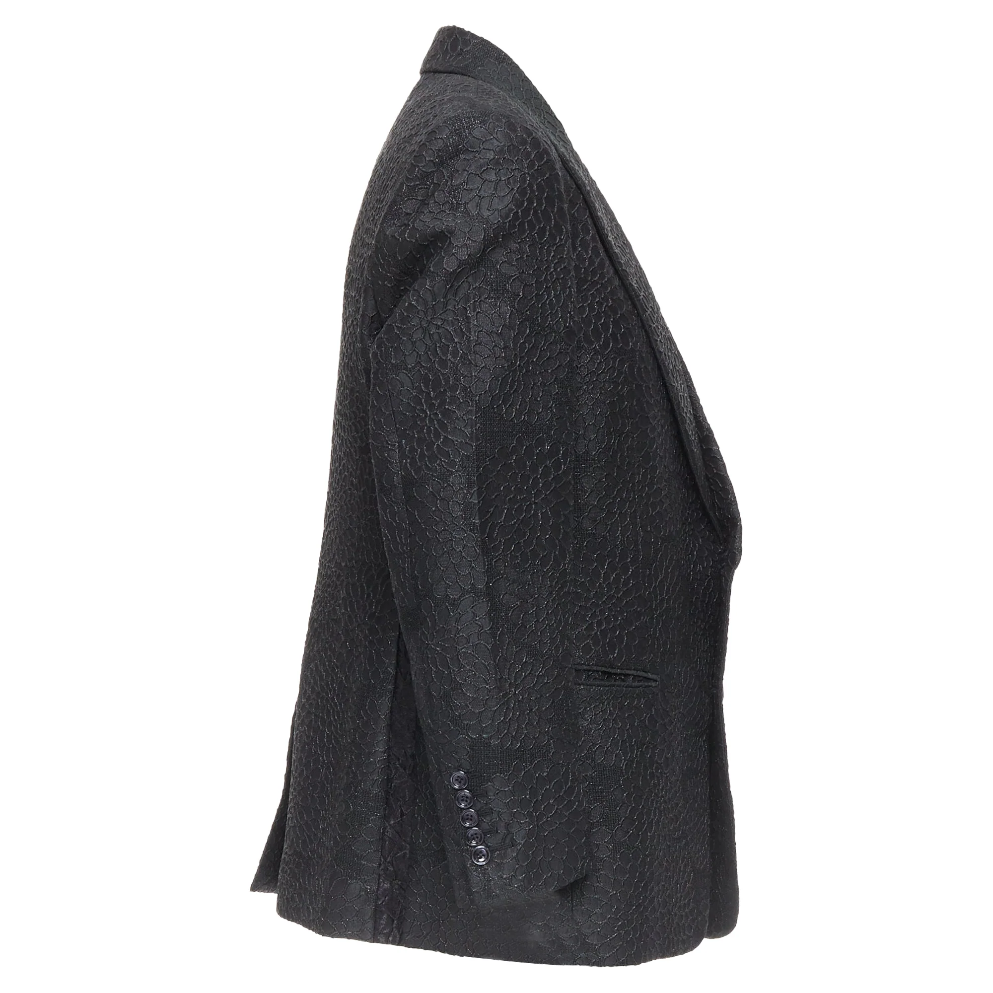 Men's Tom Ford Cooper floral 3D brocade peak lapel tuxedo blazer - Image 4