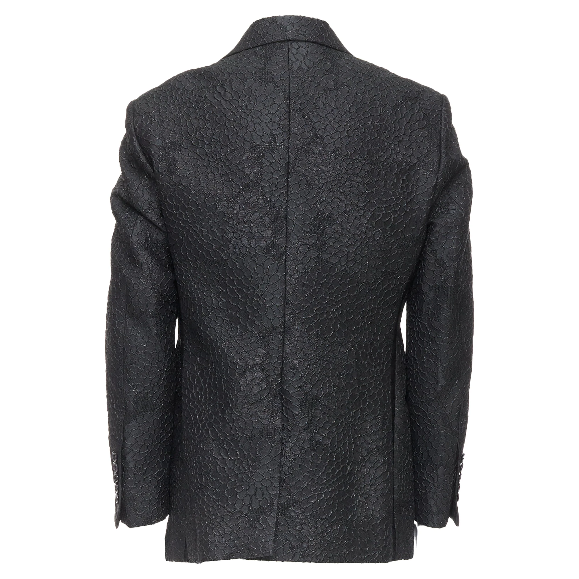 Men's Tom Ford Cooper floral 3D brocade peak lapel tuxedo blazer - Image 5