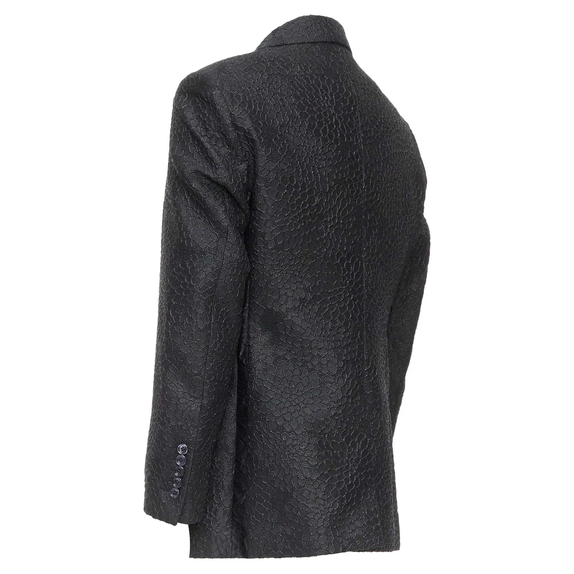 Men's Tom Ford Cooper floral 3D brocade peak lapel tuxedo blazer - Image 6