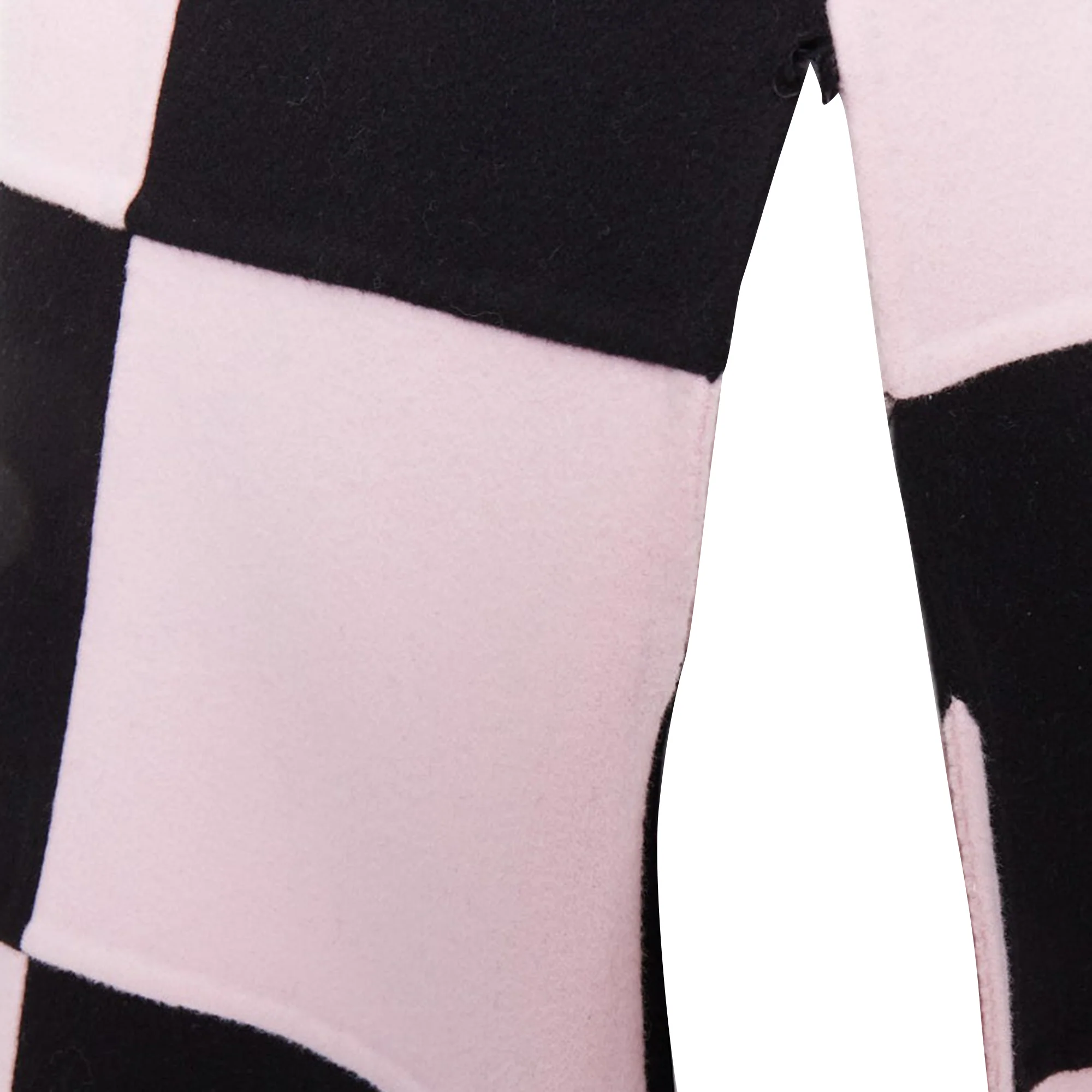 Women's Valentino black pink check cape coat - Image 6