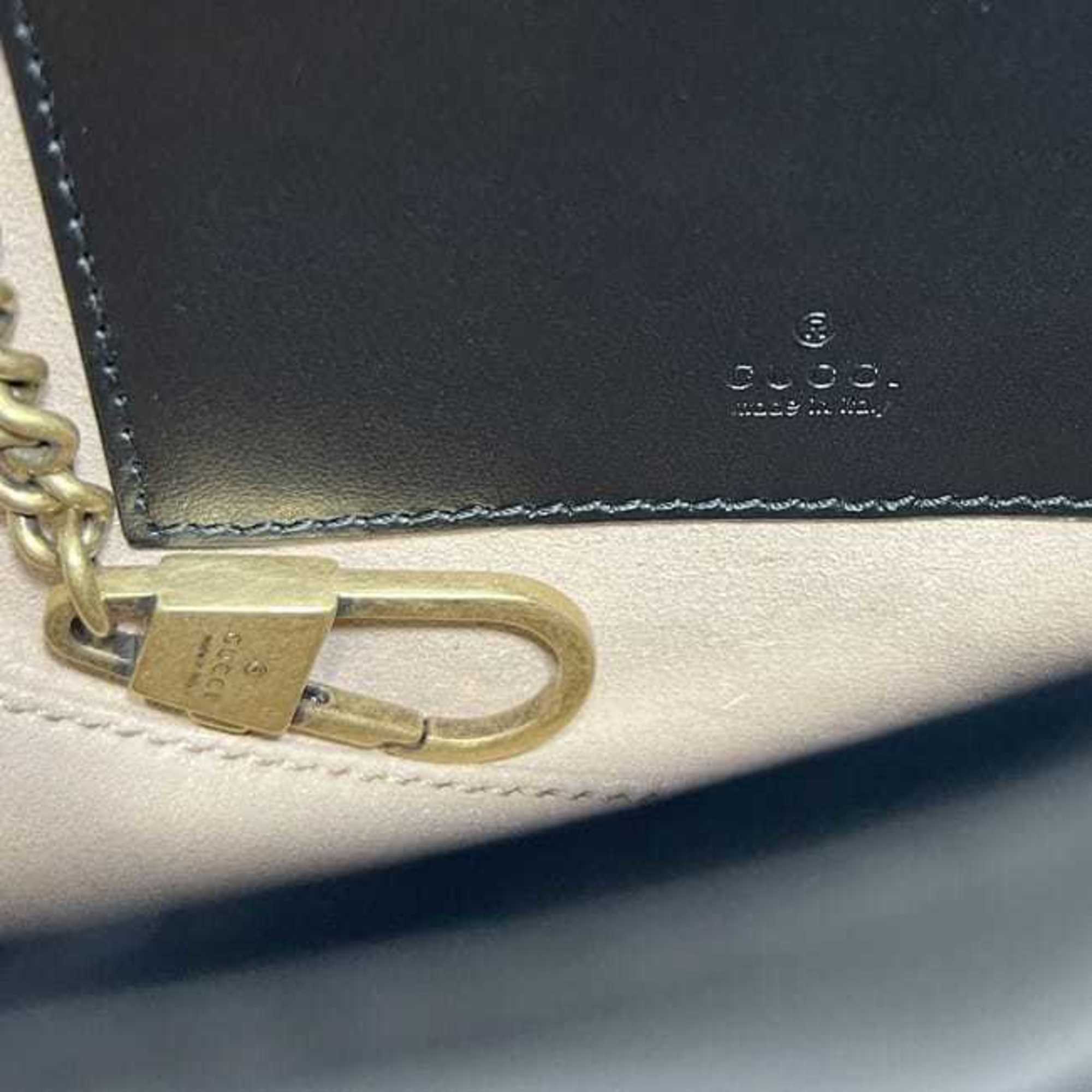 GG Marmont Half Moon Flap Crossbody Bag Matelasse Leather Mini - Image 6