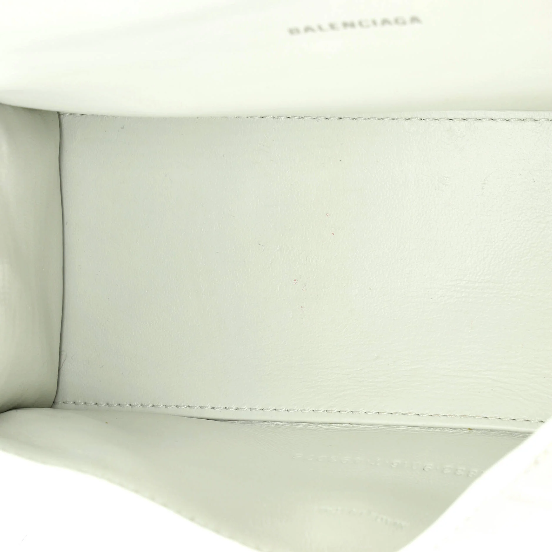 Hourglass Top Handle Bag Crocodile Embossed Leather XS - Image 5