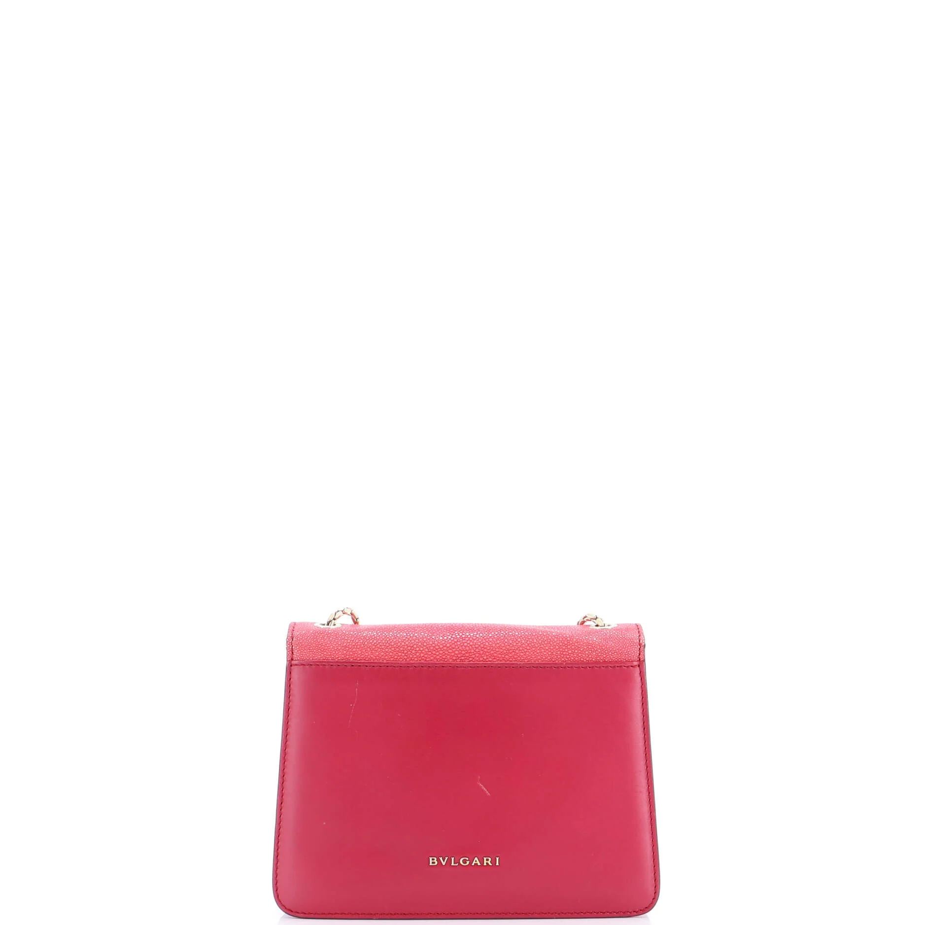 Serpenti Forever Square Shoulder Bag Leather and Stingray Small - Image 4