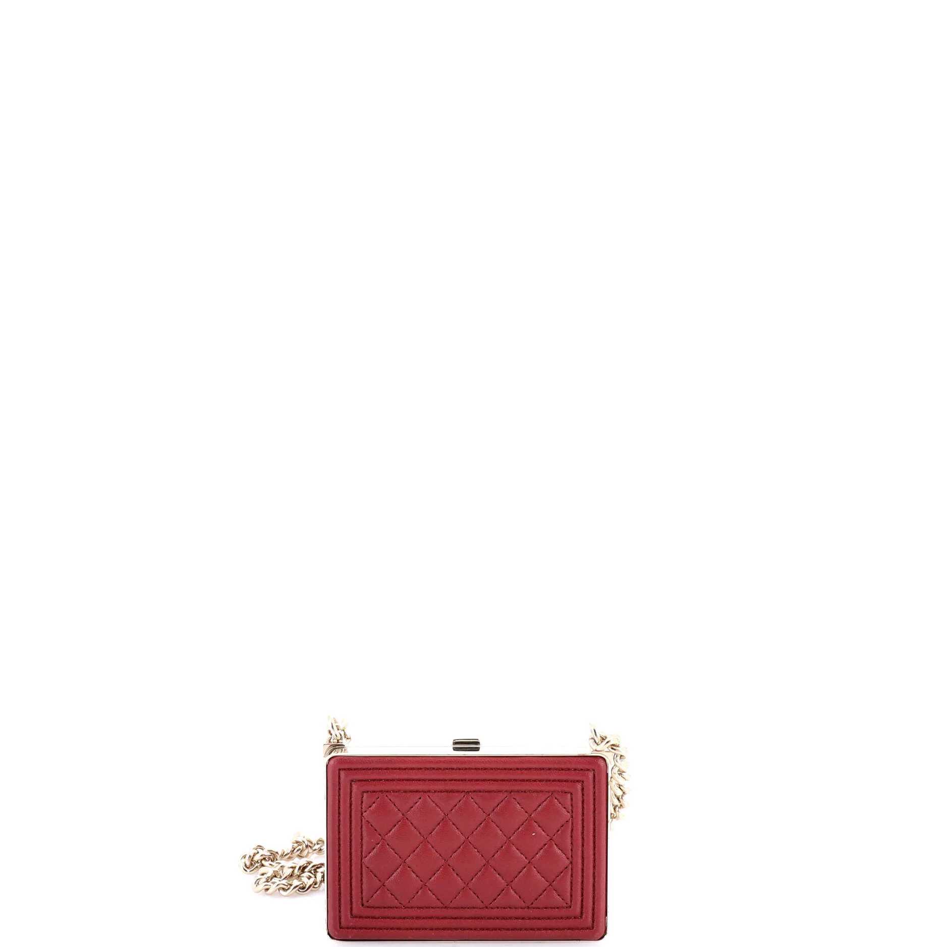 Boy Chain Box Minaudiere Quilted Lambskin - Image 3