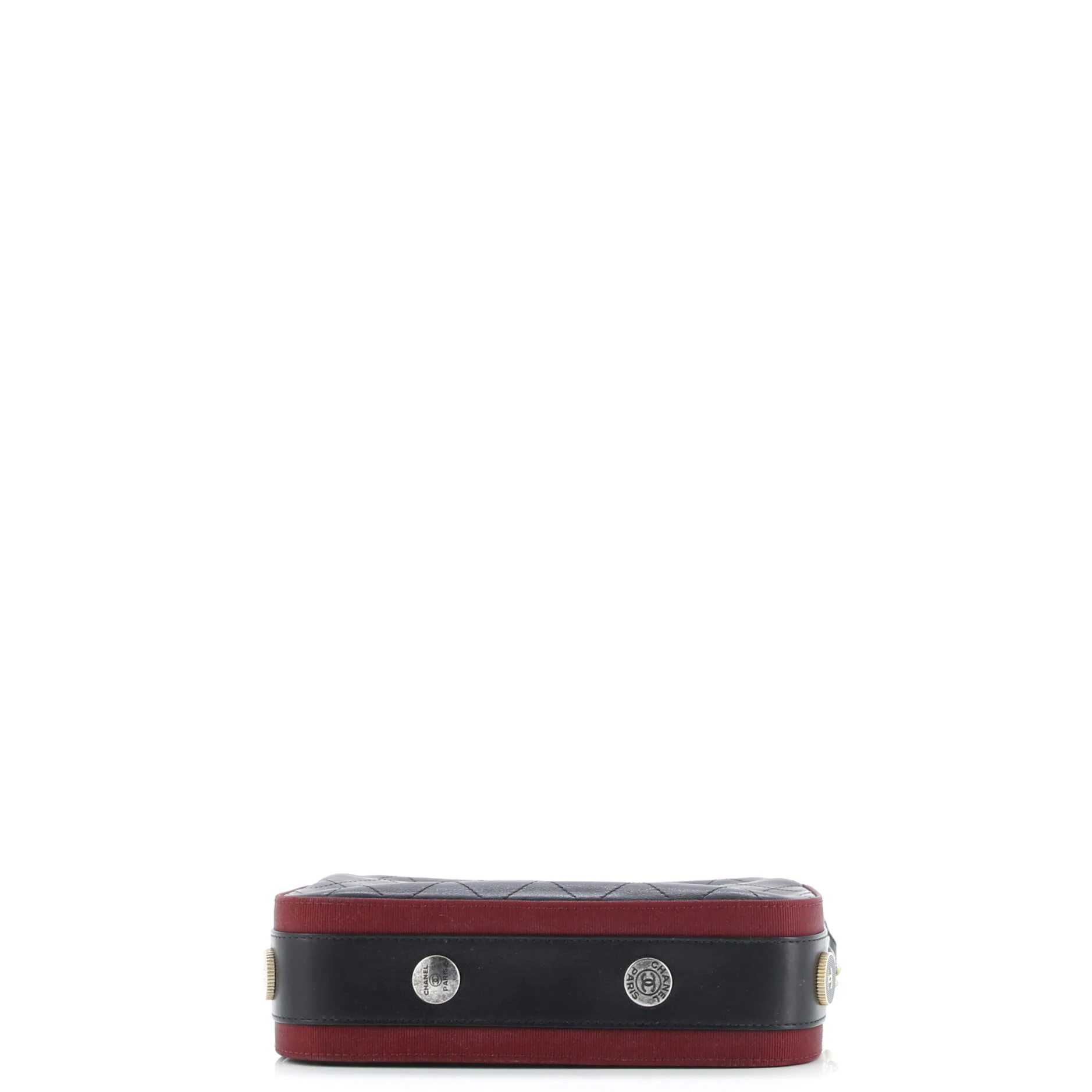 Button Up Camera Case Quilted Calfskin with Grosgrain Small - Image 4
