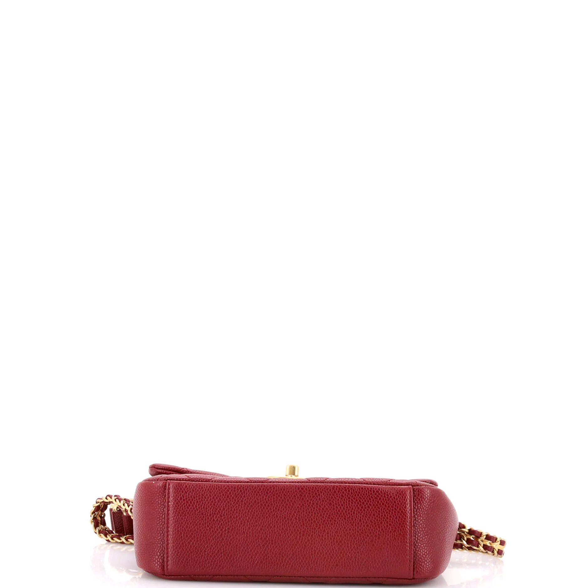 Chain Soul Flap Bag Quilted Caviar Small - Image 4