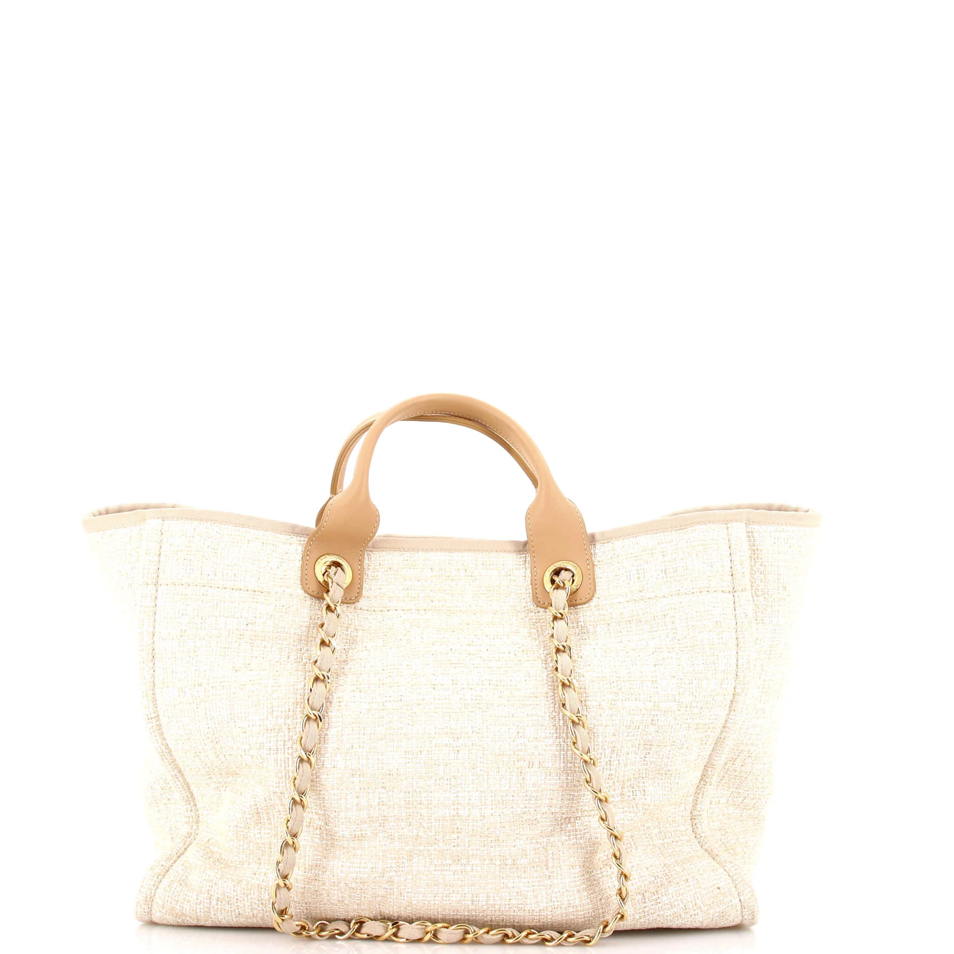 Deauville Tote Raffia with Glitter Detail Medium - Image 3