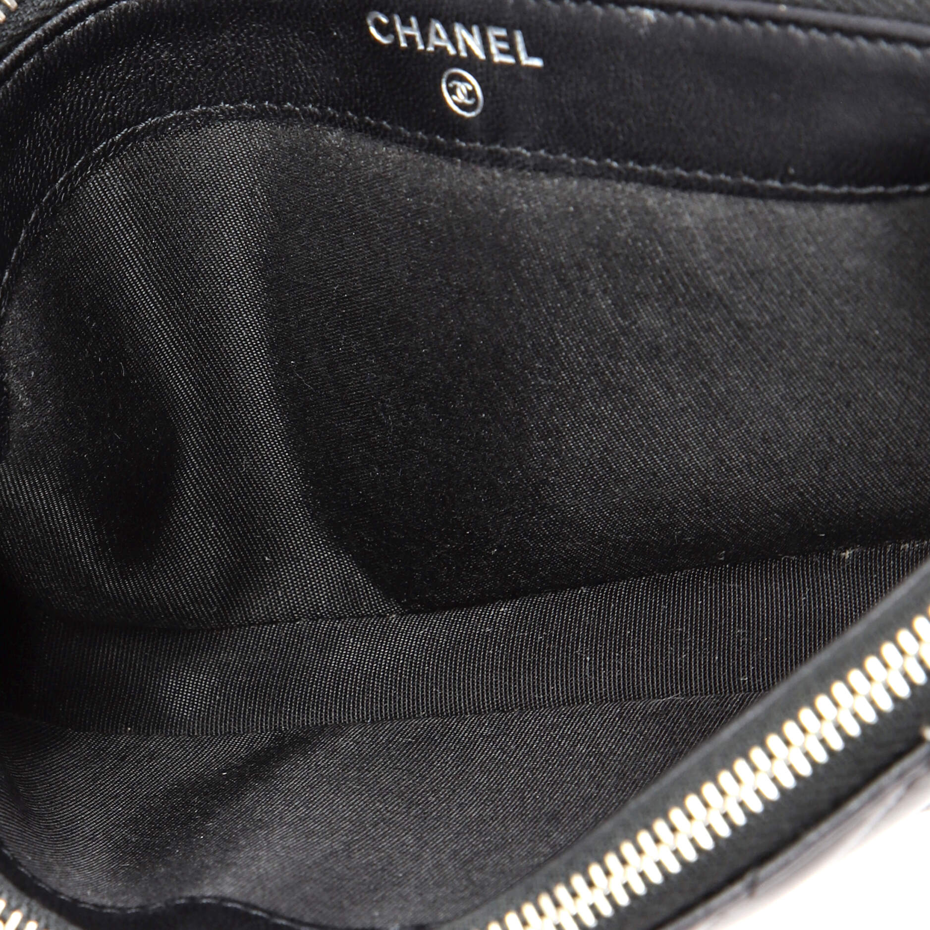 Double Zip Clutch with Chain Chevron Lambskin with Studded Detail - Image 5