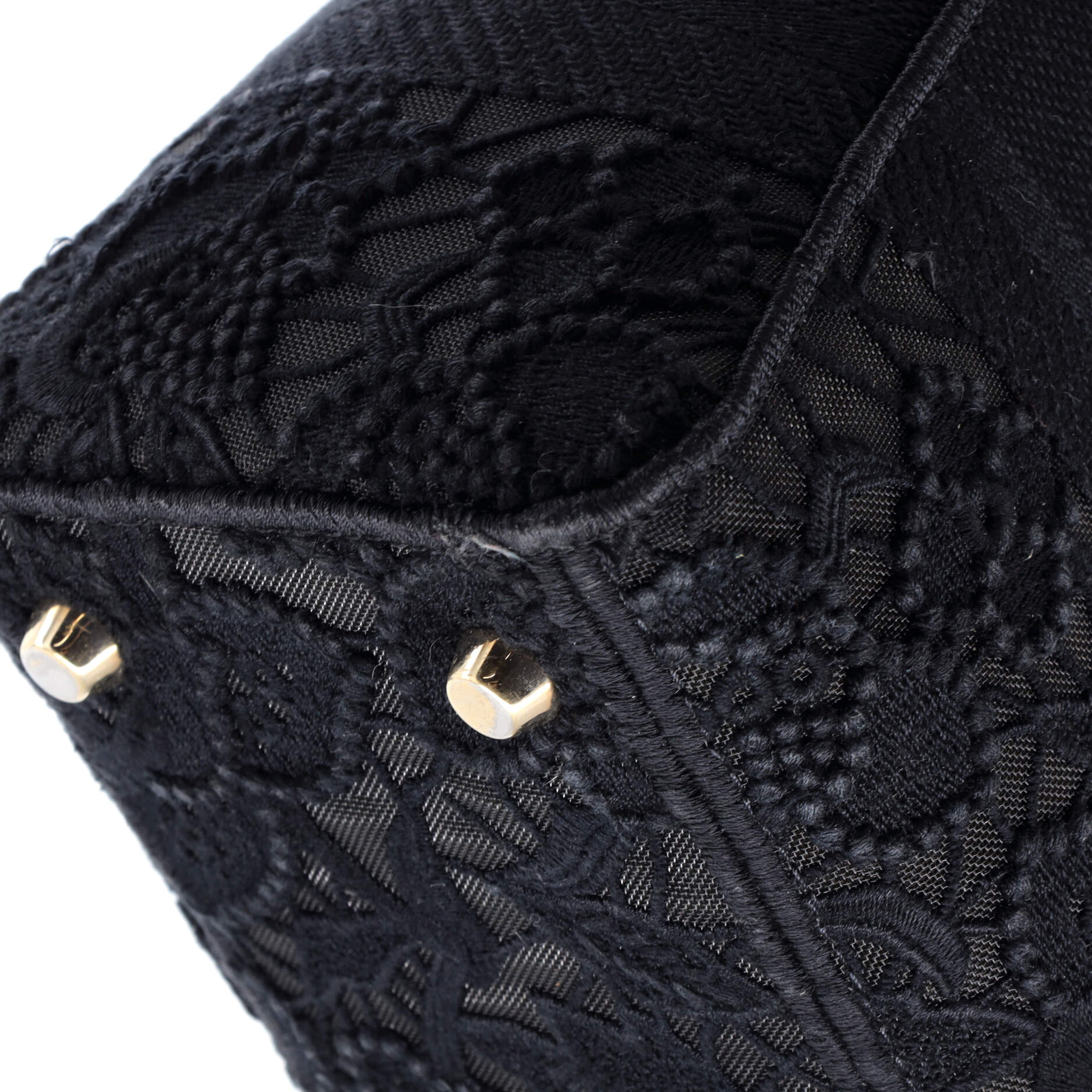 Lady D-Lite Bag Embroidery with Macrame Effect Medium - Image 6