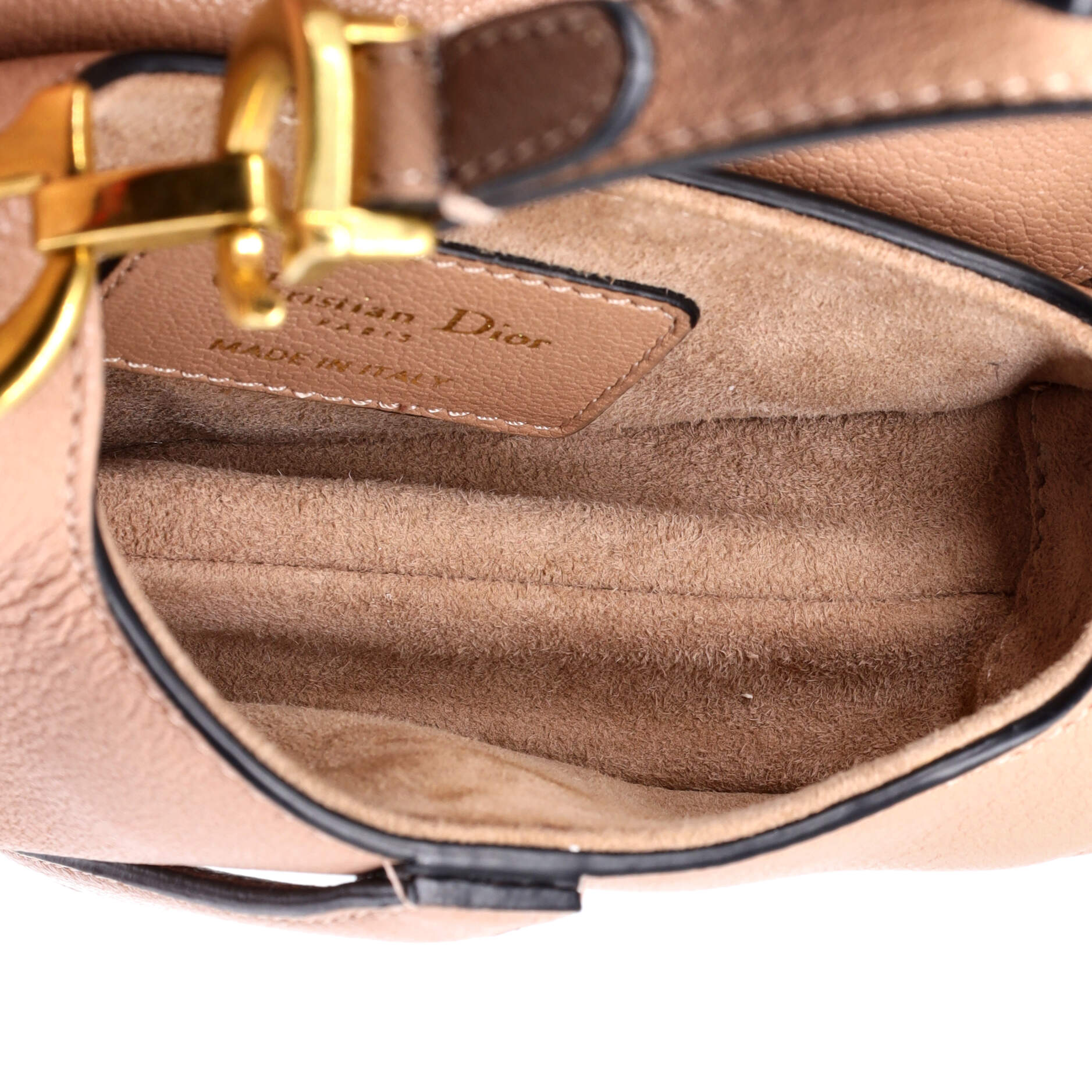 Saddle Handbag Leather Micro - Image 5