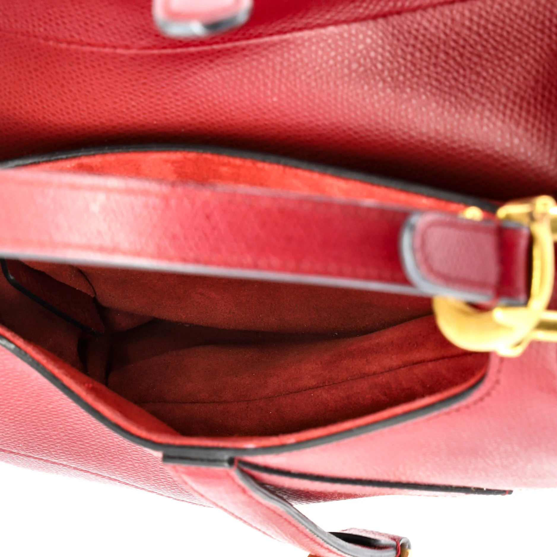 Saddle Handbag Leather Mini - Image 5