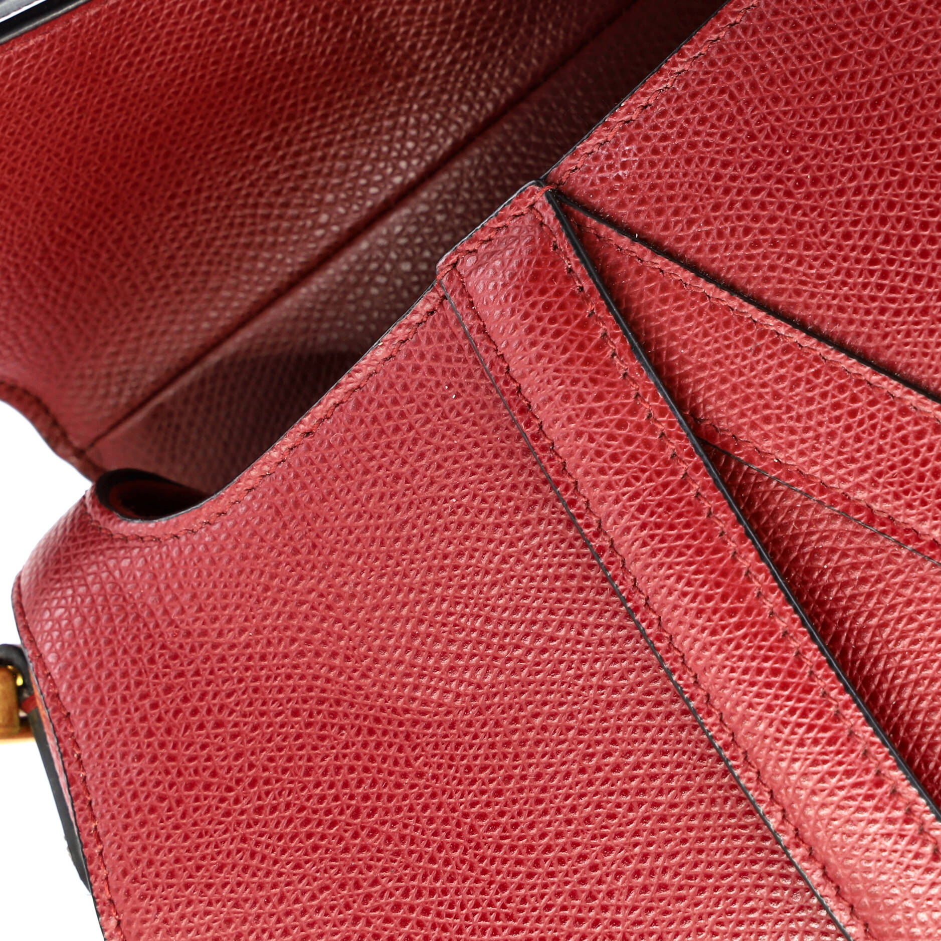 Saddle Handbag Leather Mini - Image 7