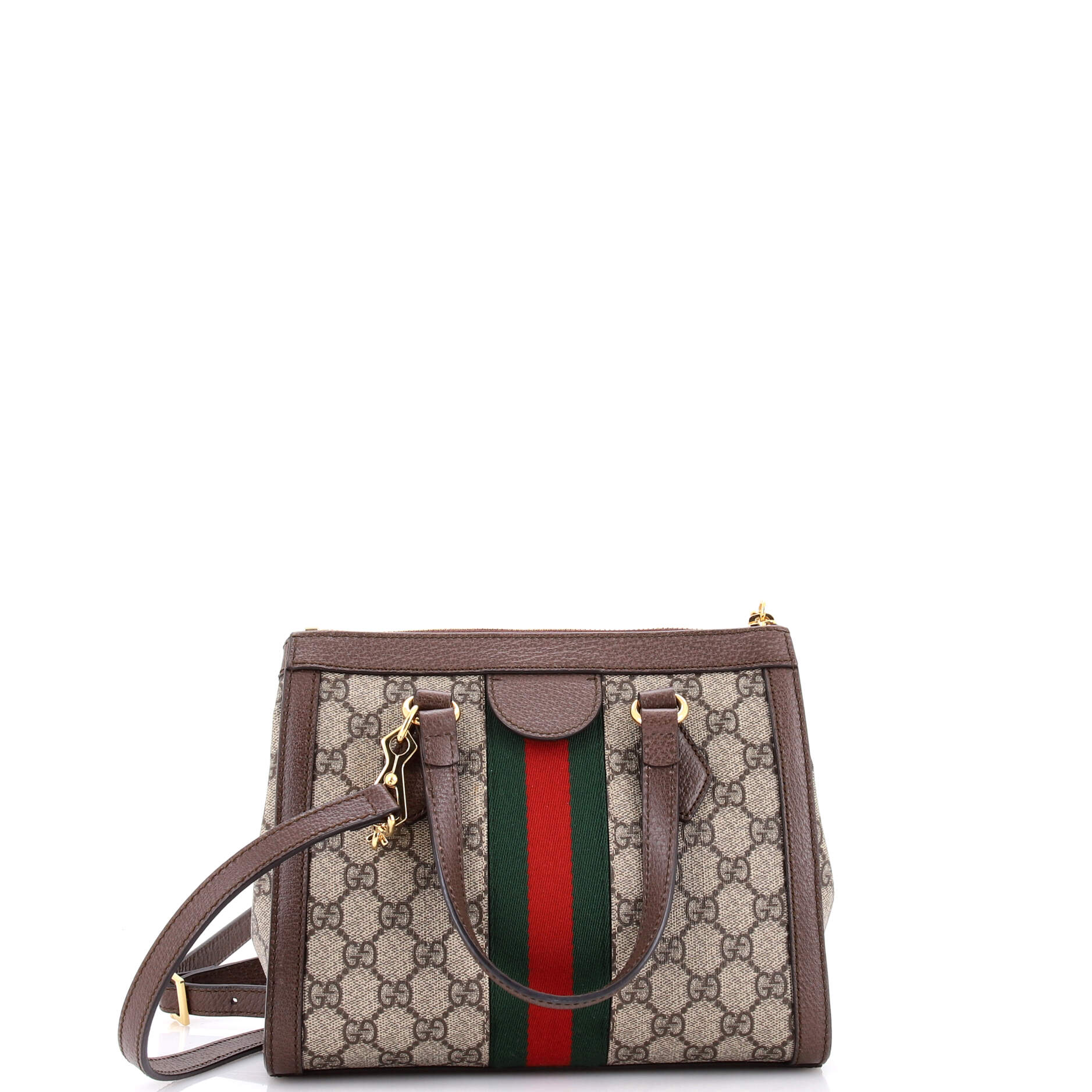 Ophidia Top Handle Tote GG Coated Canvas Small - Image 3