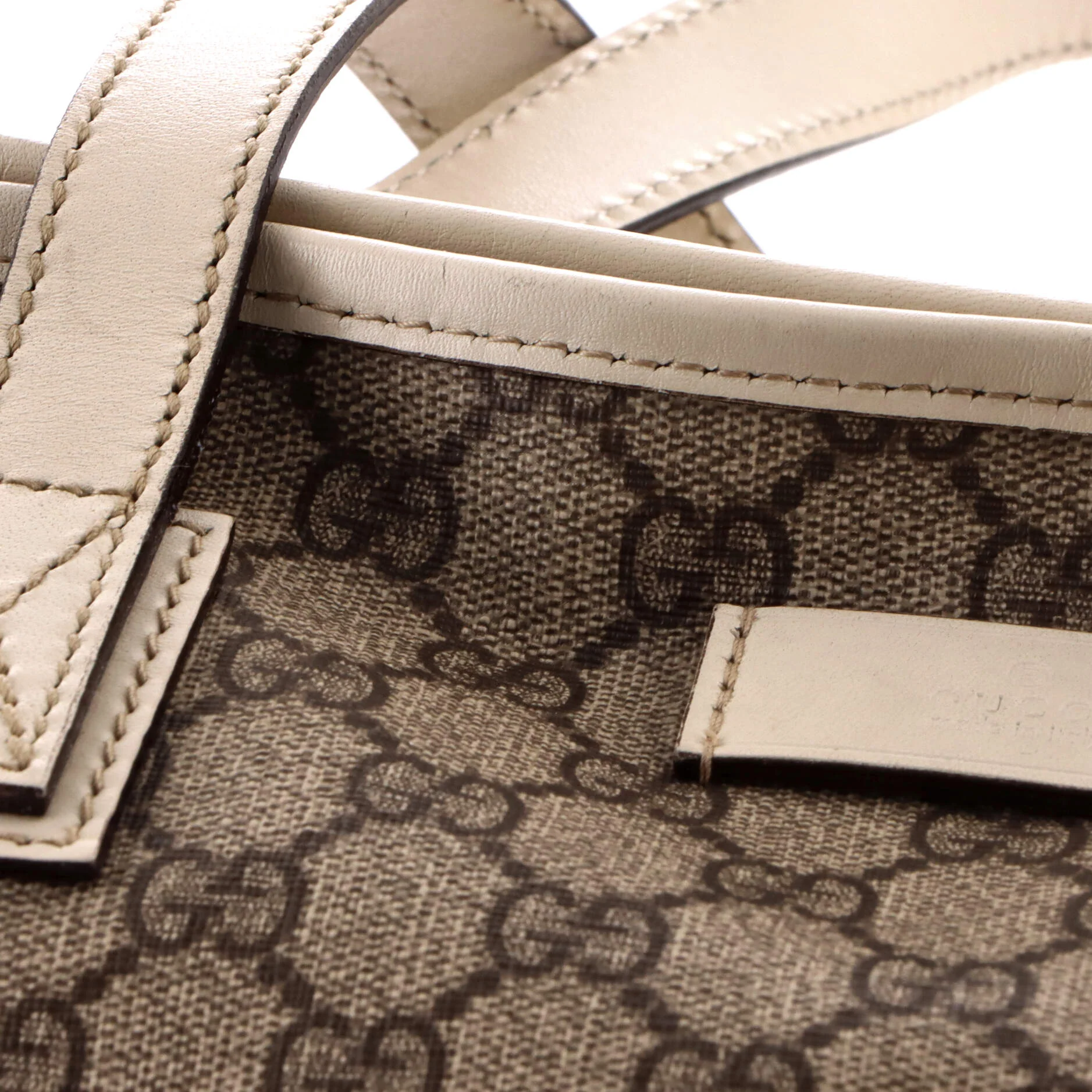 Plus Tote GG Coated Canvas with Leather Large - Image 7