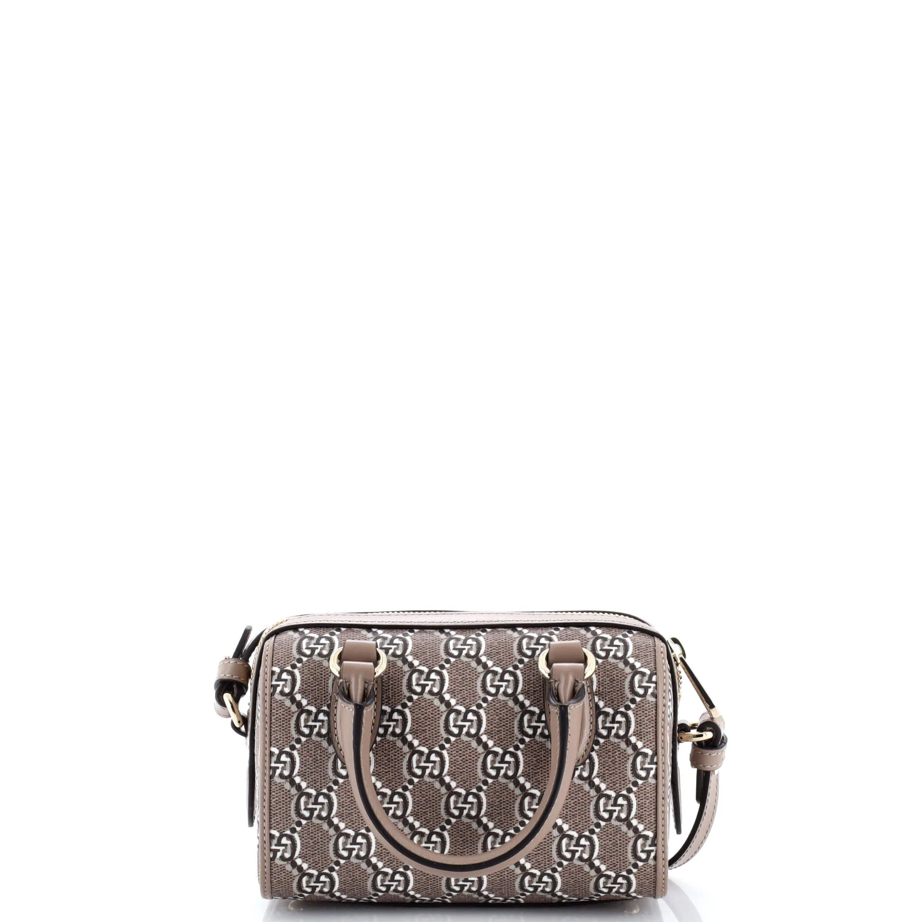 Top Handle Shoulder Bag GG Shadow Coated Canvas Mini - Image 3