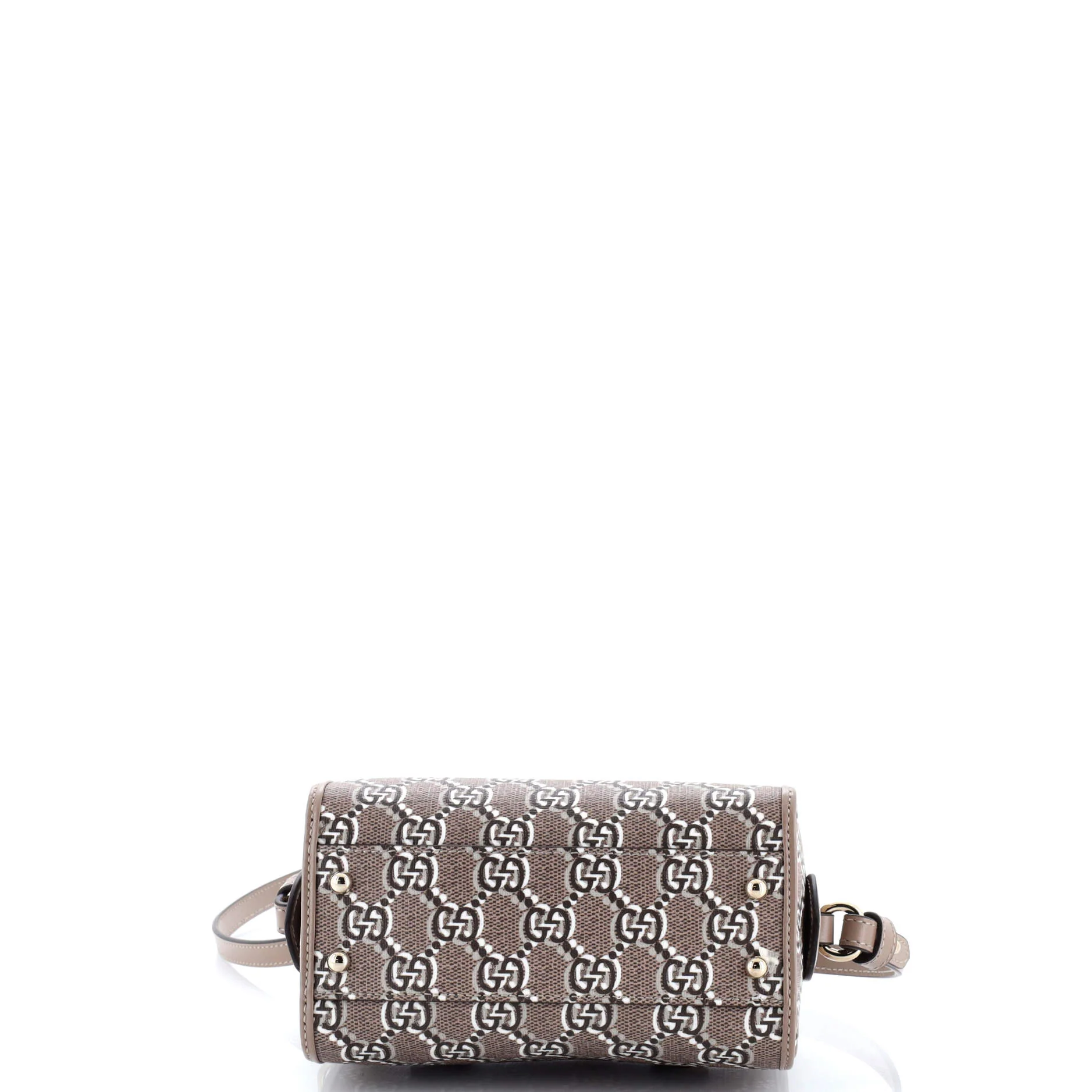 Top Handle Shoulder Bag GG Shadow Coated Canvas Mini - Image 4