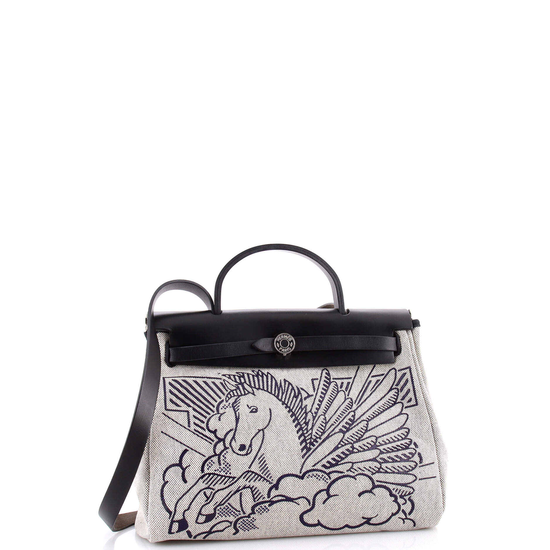 Herbag Zip Pegase Pop Toile and Leather 31 - Image 3