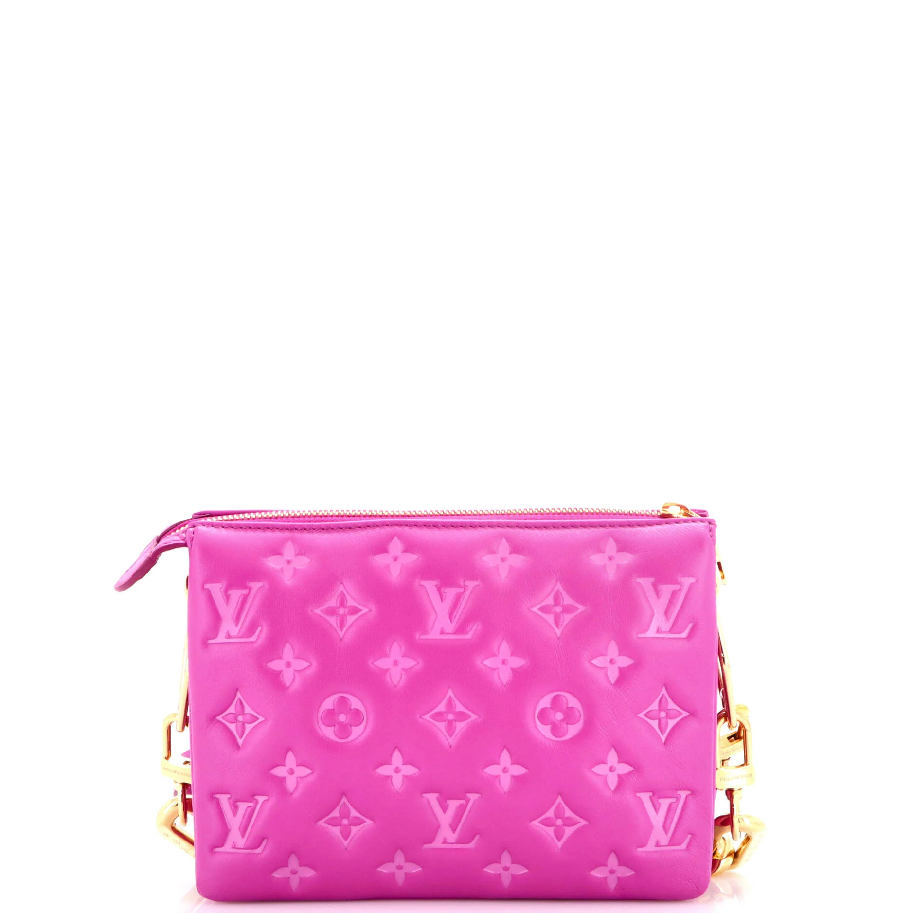 Coussin Bag Monogram Embossed Lambskin BB - Image 3
