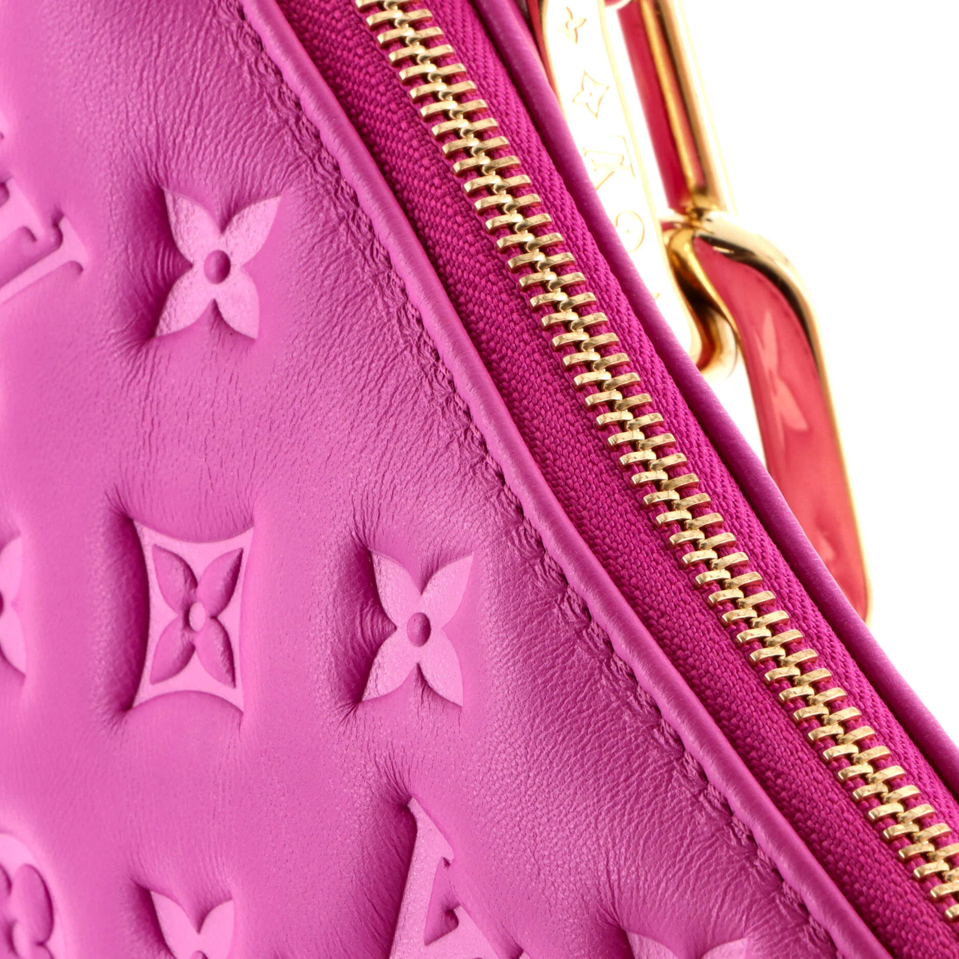 Coussin Bag Monogram Embossed Lambskin BB - Image 6