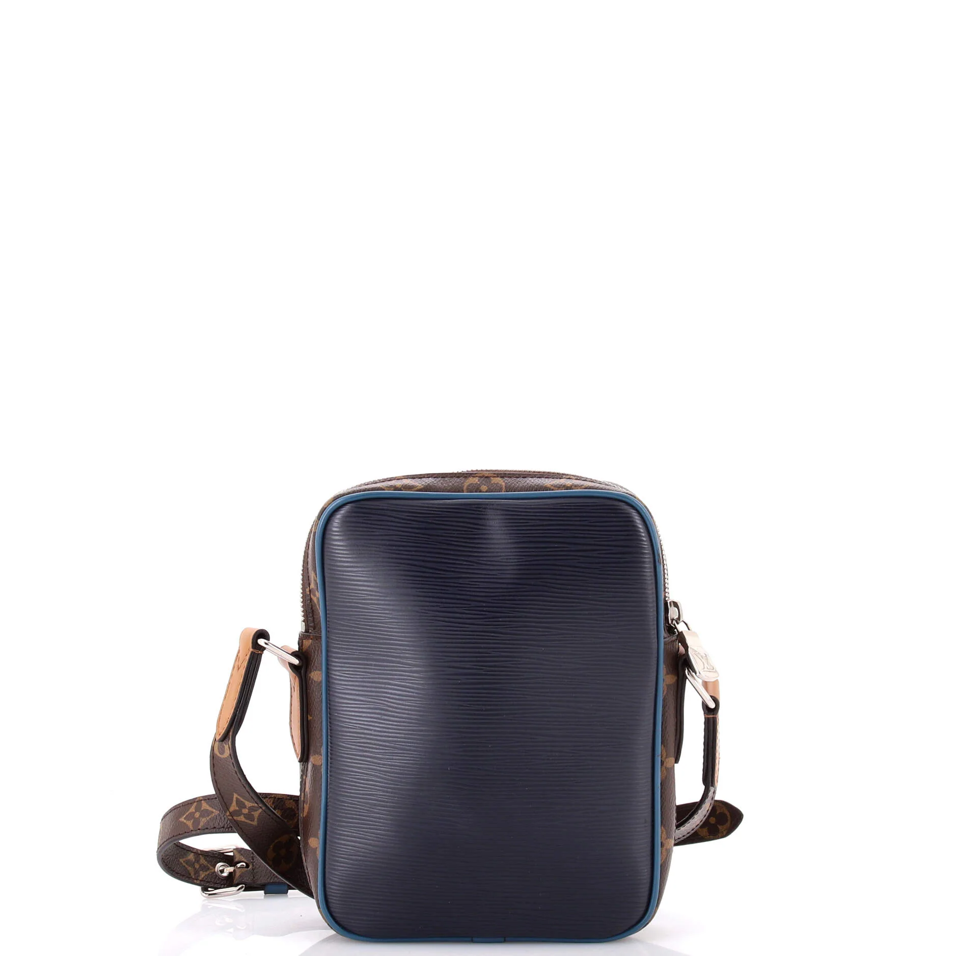Danube Handbag Epi Leather with Monogram Canvas Slim - Image 3