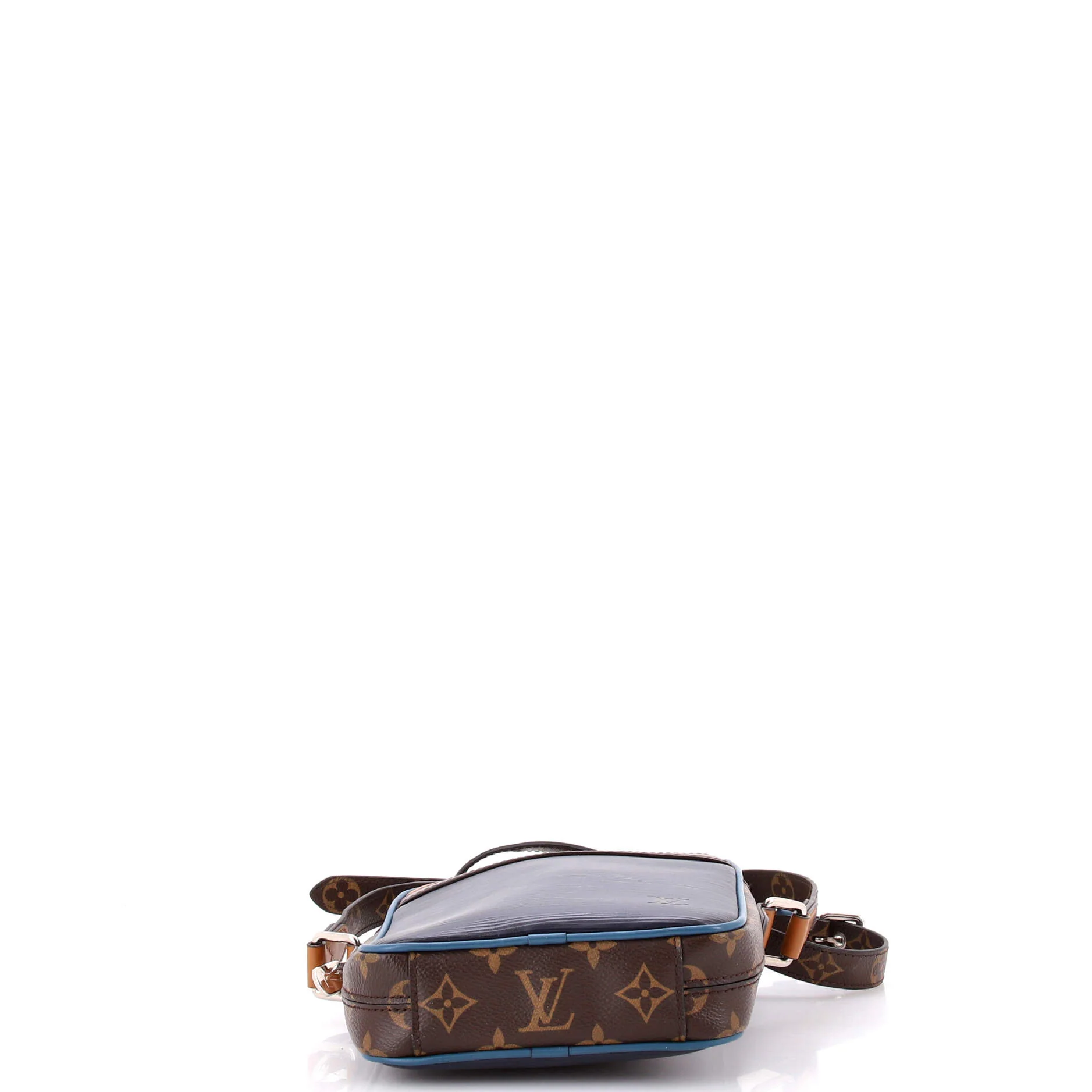 Danube Handbag Epi Leather with Monogram Canvas Slim - Image 4