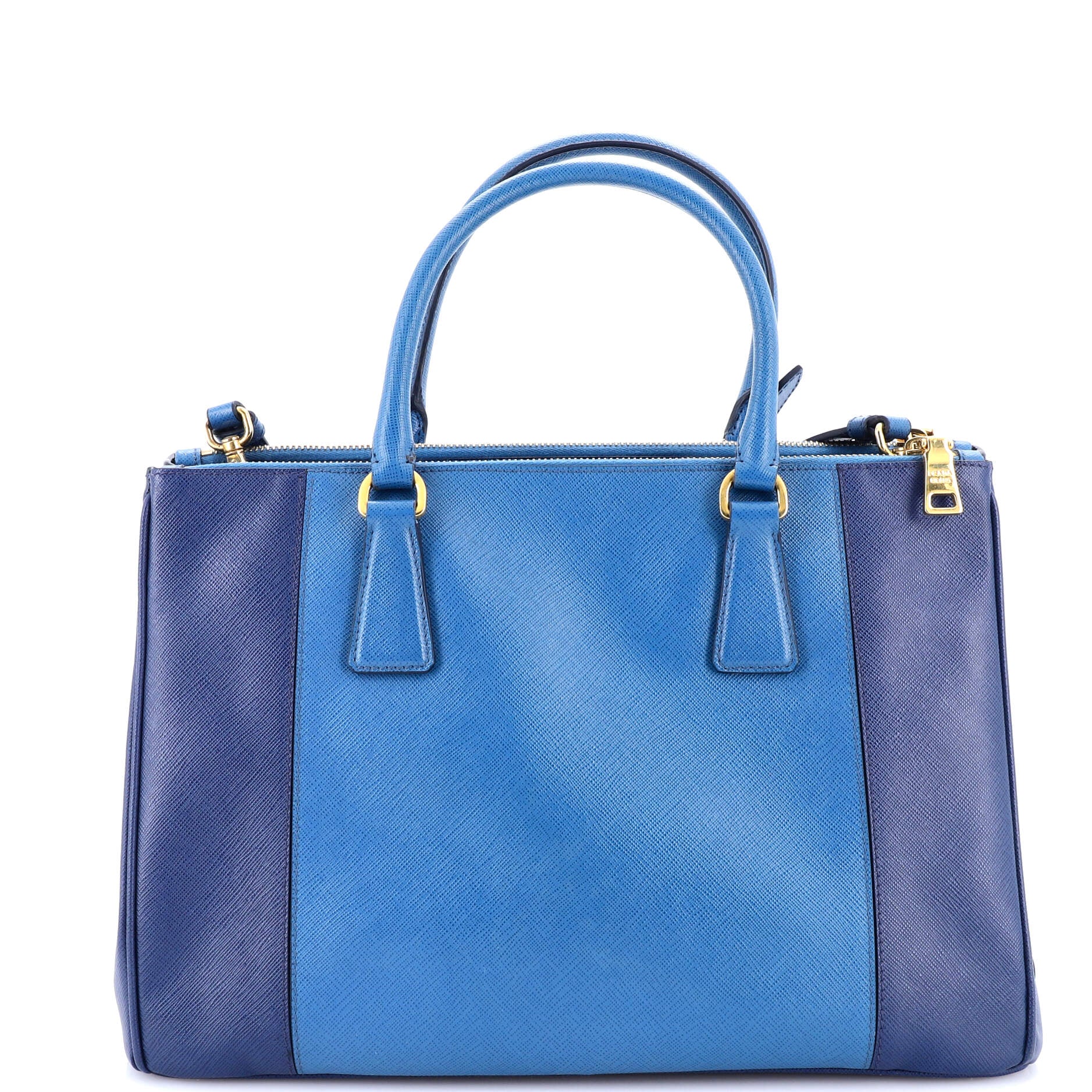 Bicolor Double Zip Lux Tote Saffiano Leather Medium - Image 3