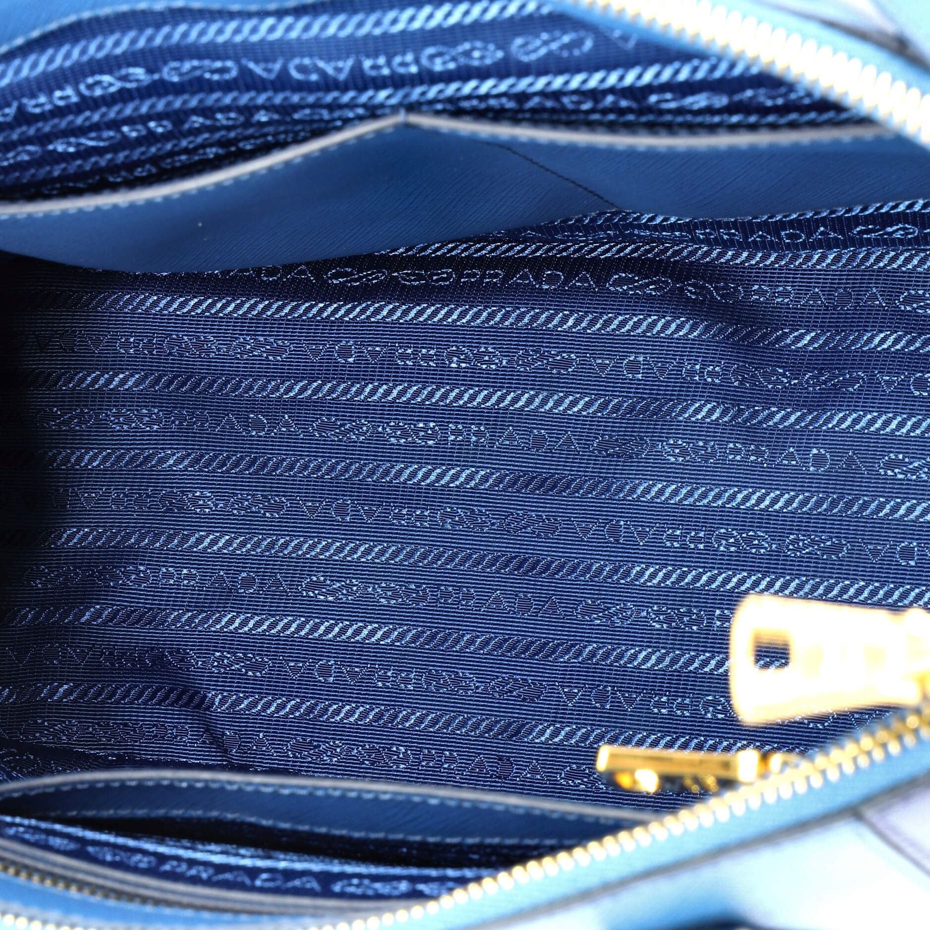 Bicolor Double Zip Lux Tote Saffiano Leather Medium - Image 5