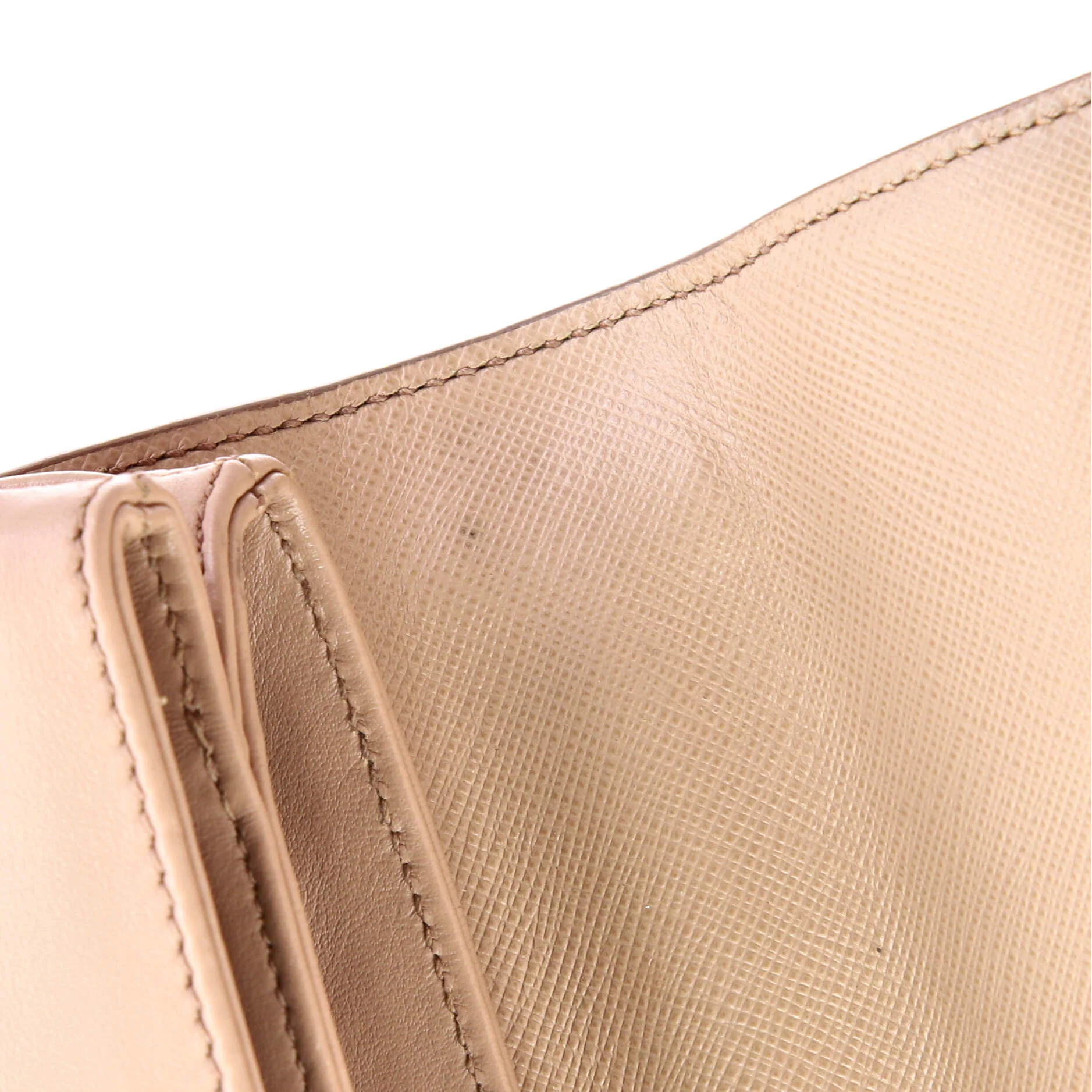 Chain Flap Crossbody Bag Saffiano and Soft Calf Small - Image 7