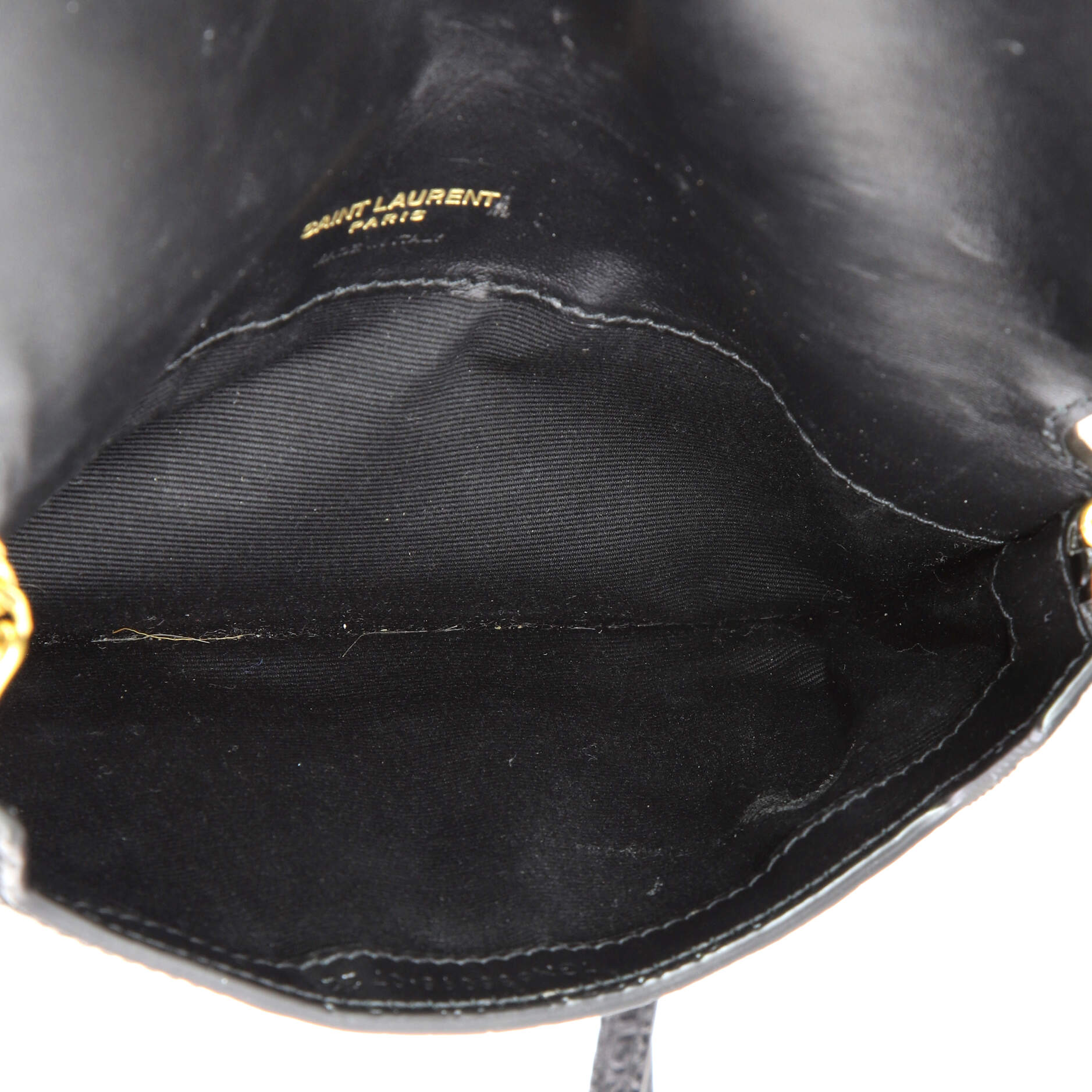 Classic Monogram Phone Holder Shoulder Bag Crocodile Embossed Leather - Image 5