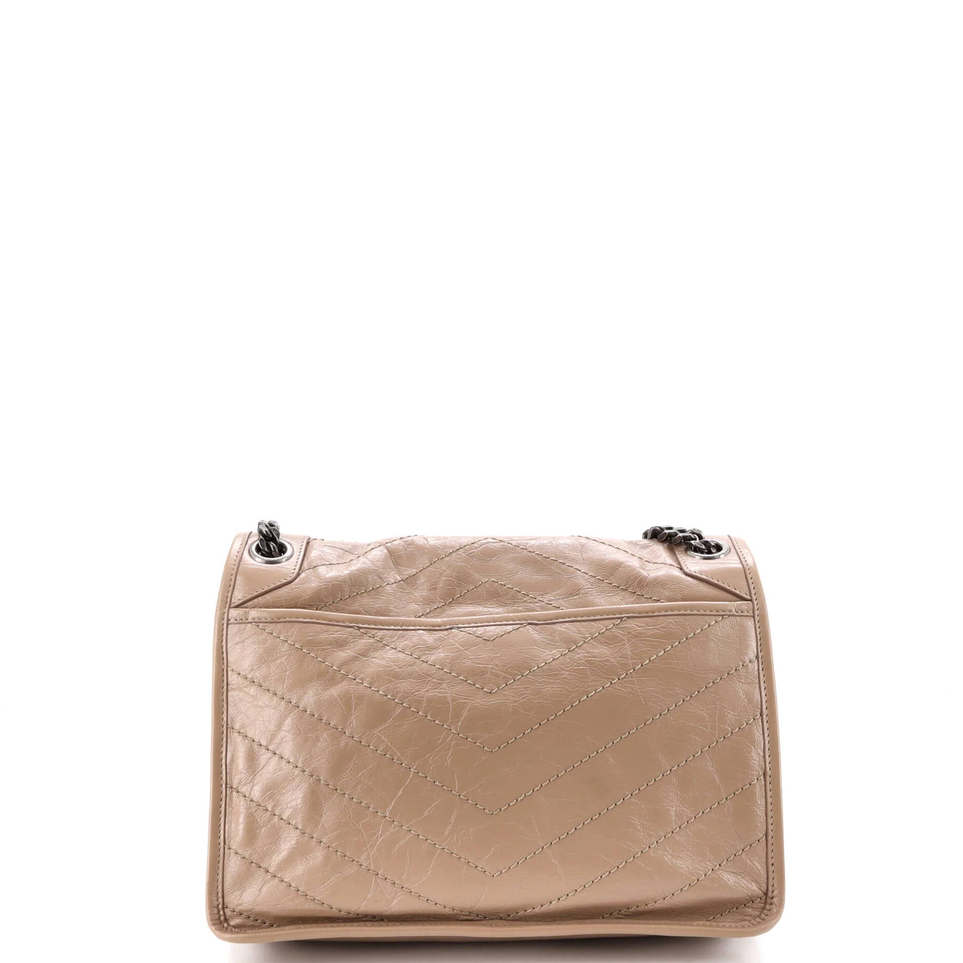 Niki Chain Flap Bag Matelasse Chevron Leather Medium - Image 3