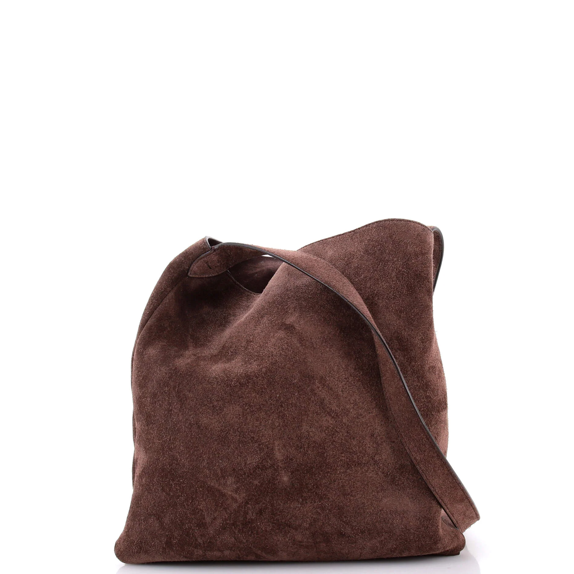 Nellcote Fringe Shoulder Bag Suede with Studded Detail Small - Image 3
