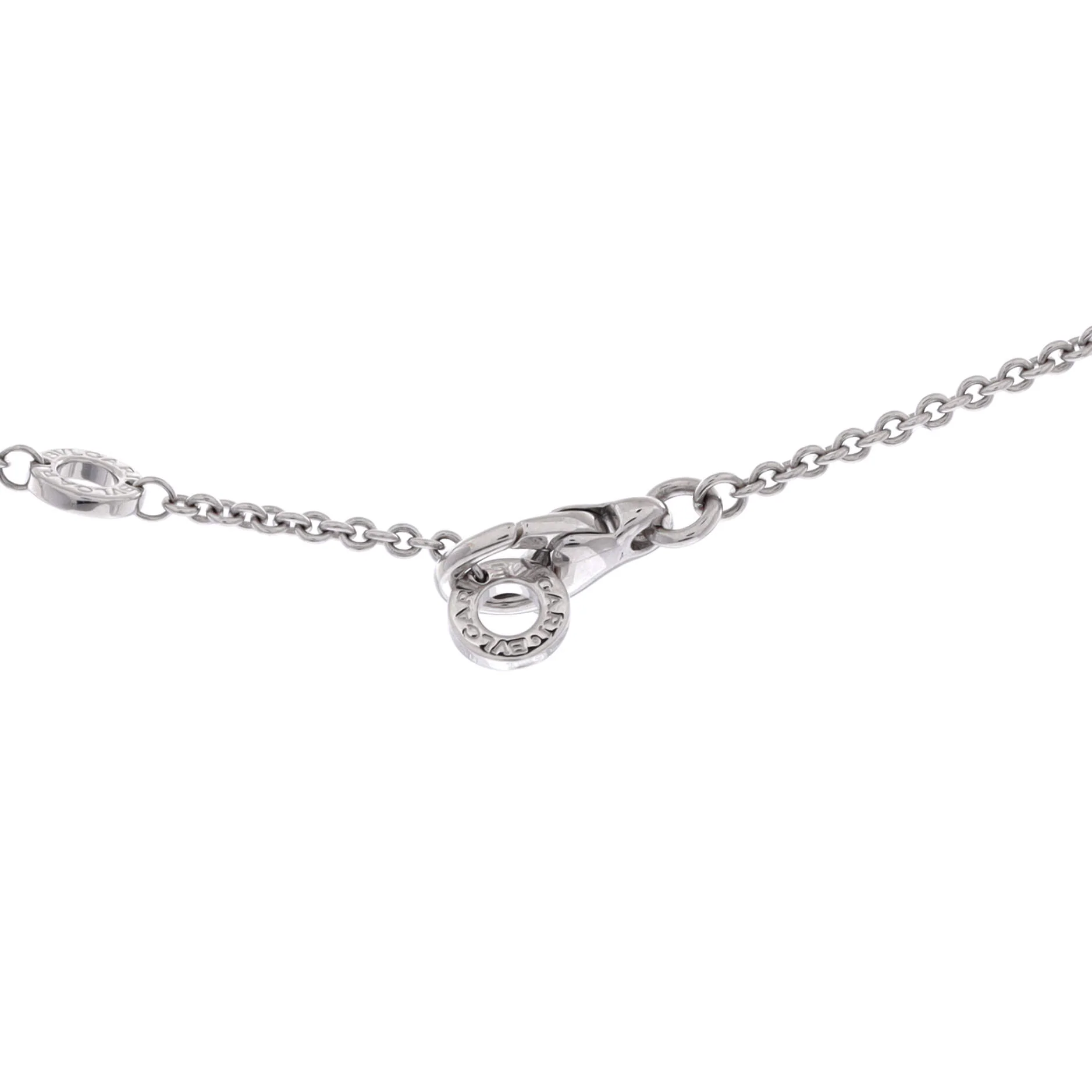 Parentesi Ring Pendant Necklace 18K White Gold - Image 3