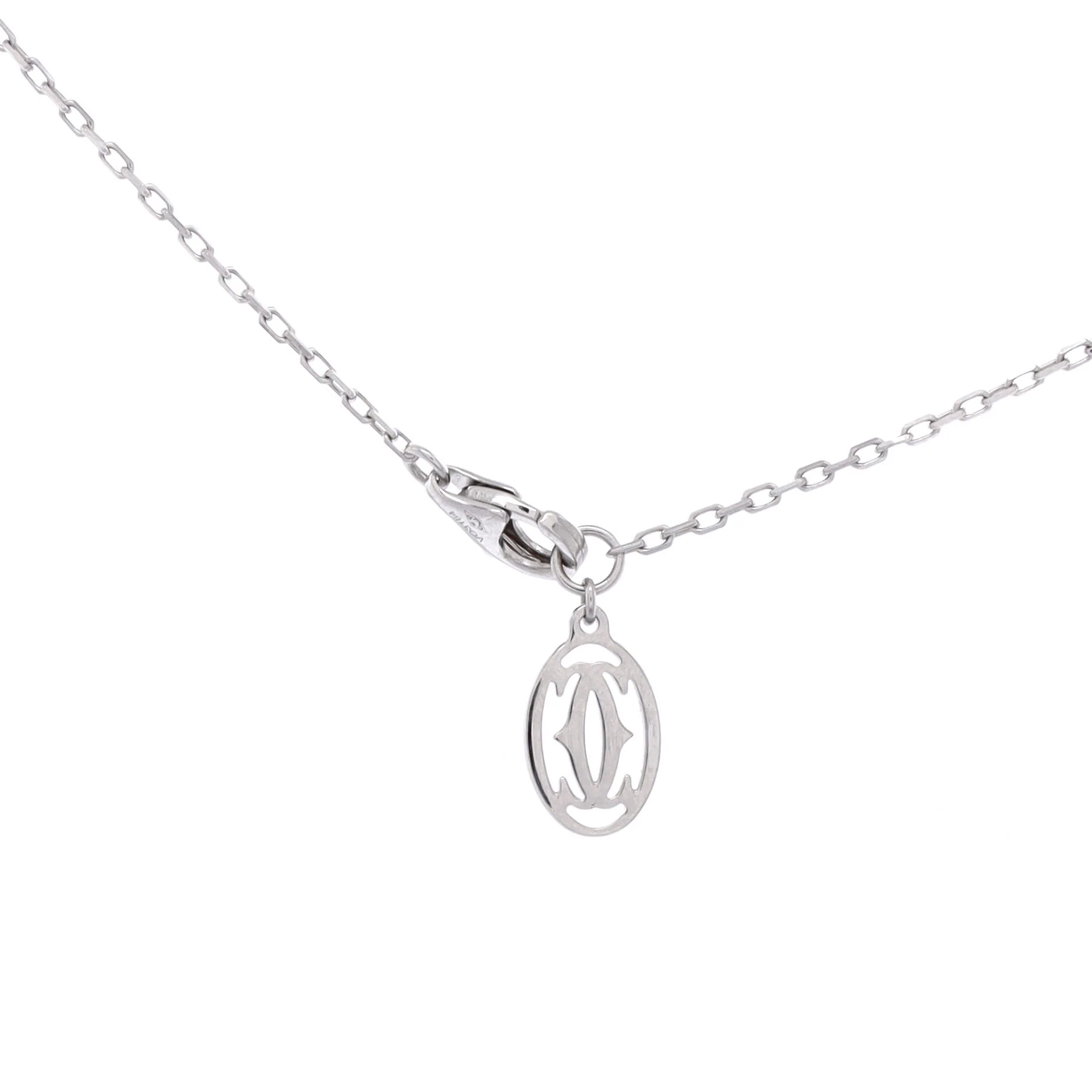 Cartier D'Amour Pendant Necklace 18K White Gold with Diamond Small - Image 3