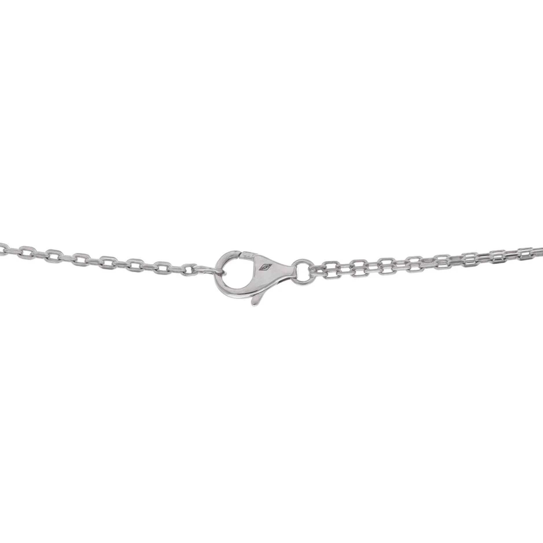 Love 3 Ring Pendant Necklace 18K Rose Gold and 18K White Gold with Diamonds - Image 3