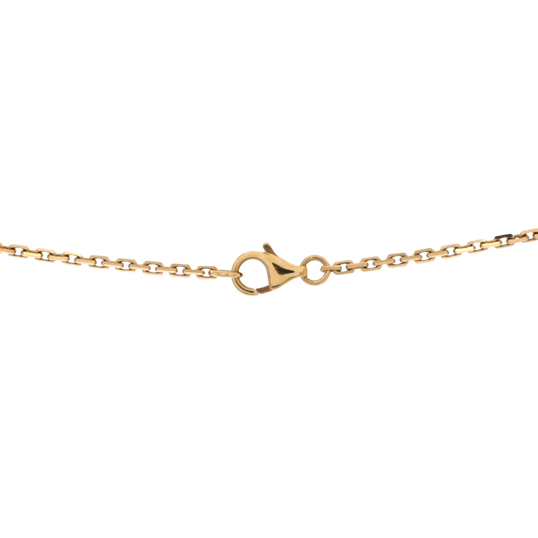 Love Interlocking Necklace 18K Yellow Gold and Diamonds - Image 3