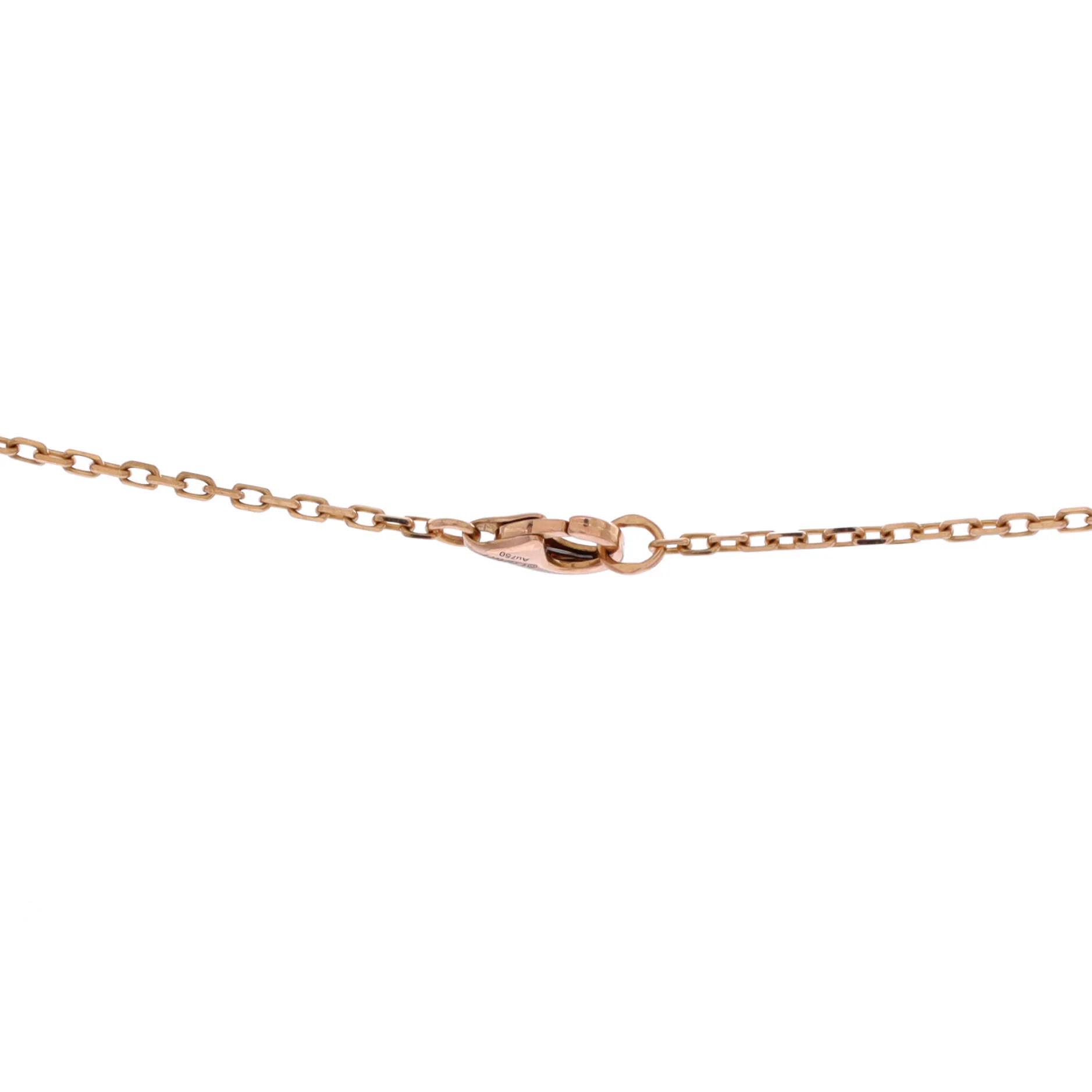 Love Interlocking Pave Necklace 18K Rose Gold and Diamonds - Image 3