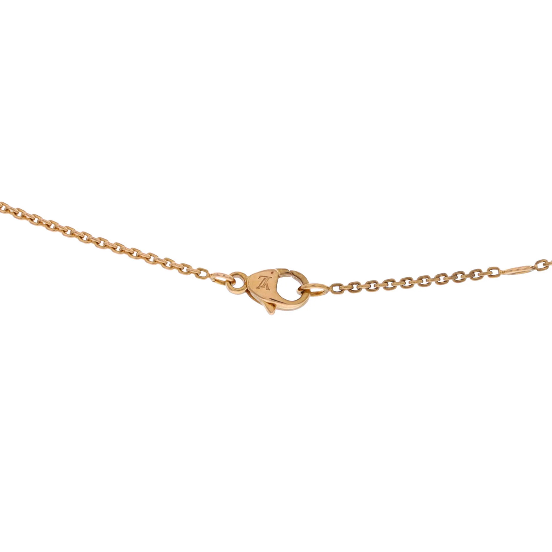 Idylle Blossom LV Pendant Necklace 18K Yellow Gold with Diamond - Image 4