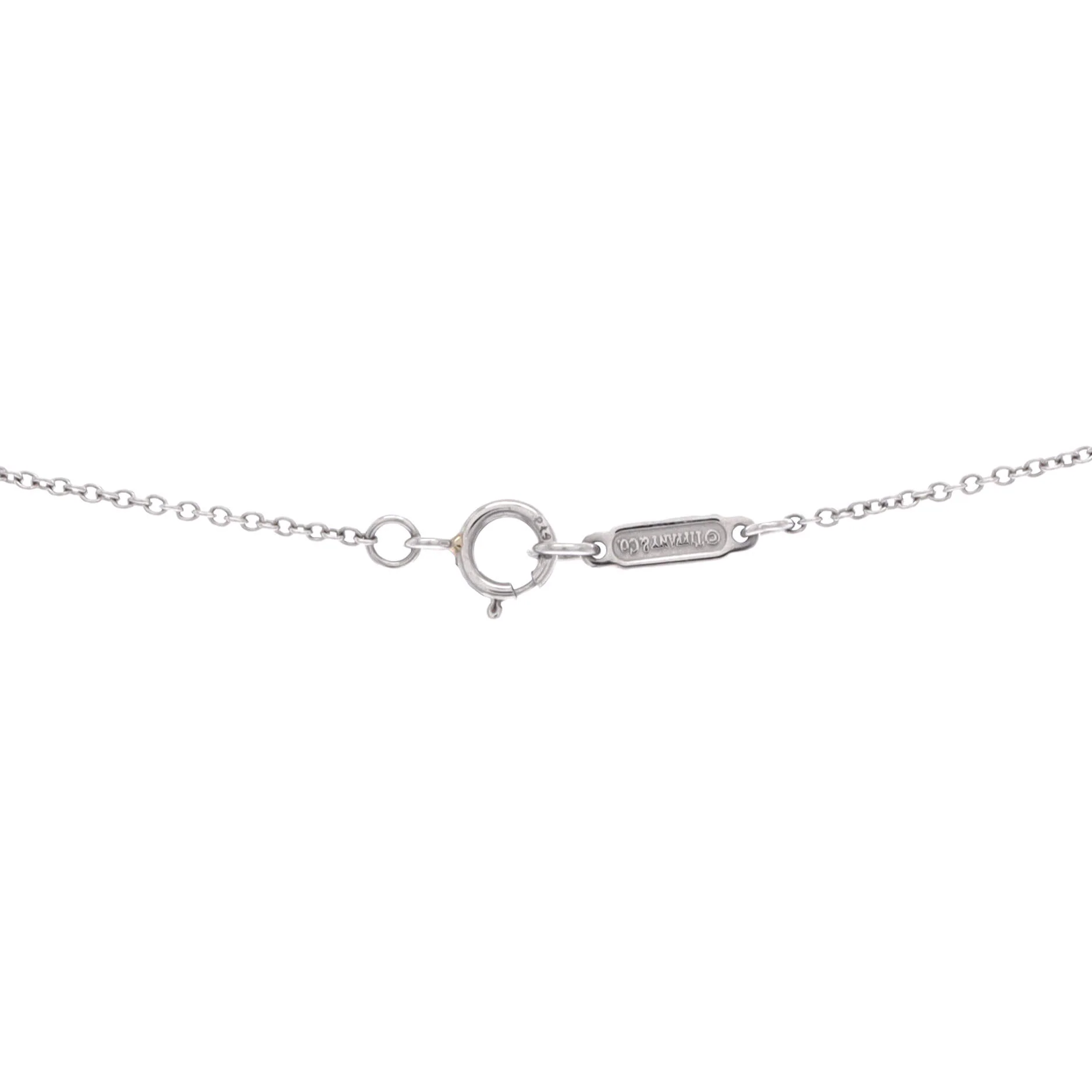 Heart 3 Diamond Pendant Necklace Platinum with Diamonds - Image 3