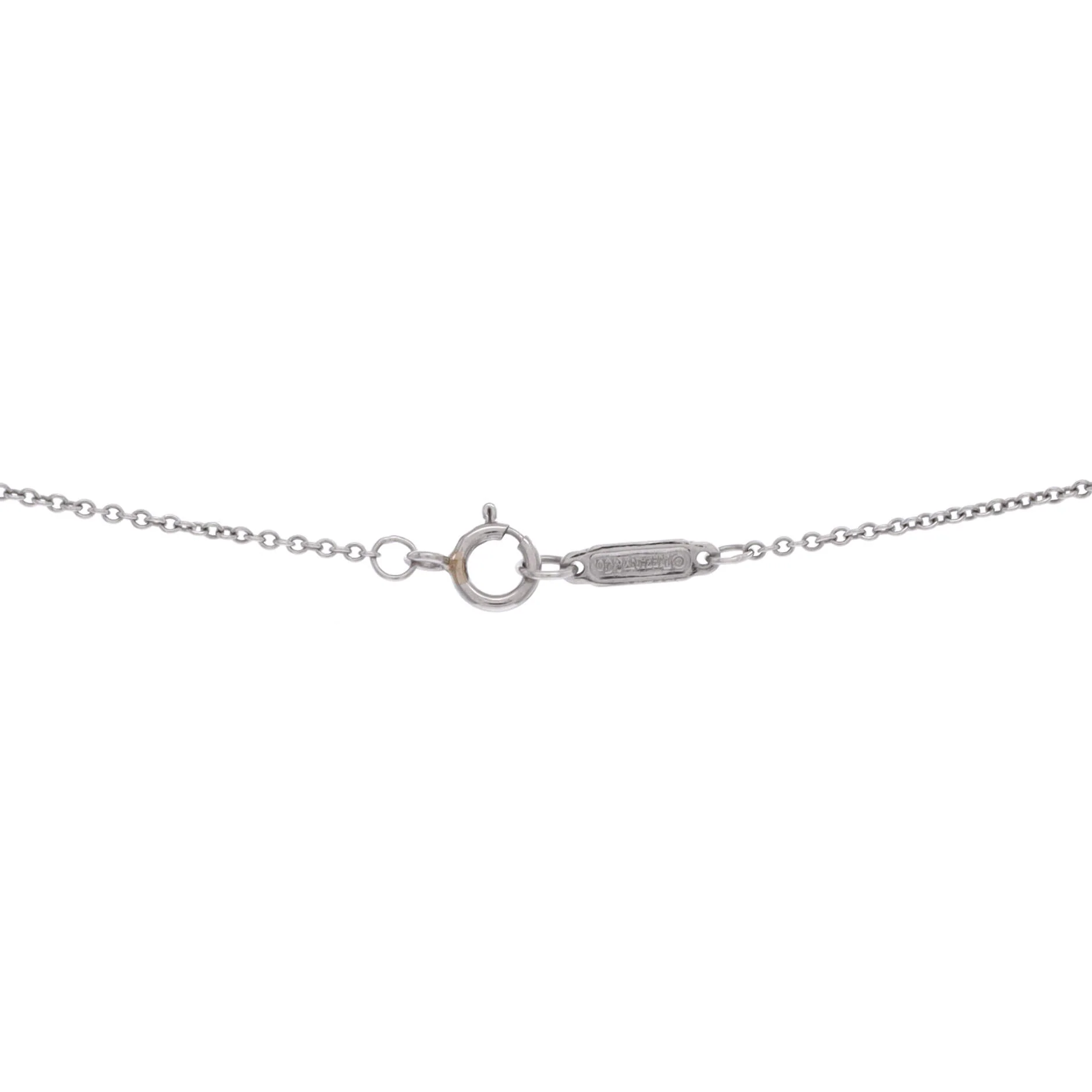 Heart Pendant Necklace Platinum with Diamonds Mini - Image 4