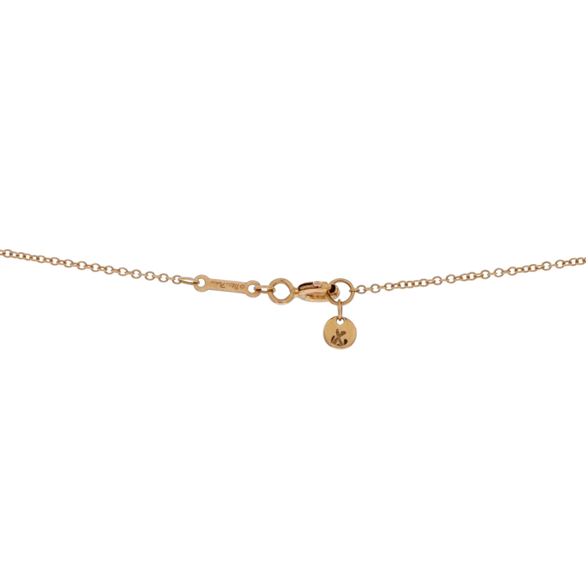 Paloma Picasso Graffiti Heart and Arrow Pendant Necklace 18K Rose Gold Small - Image 3