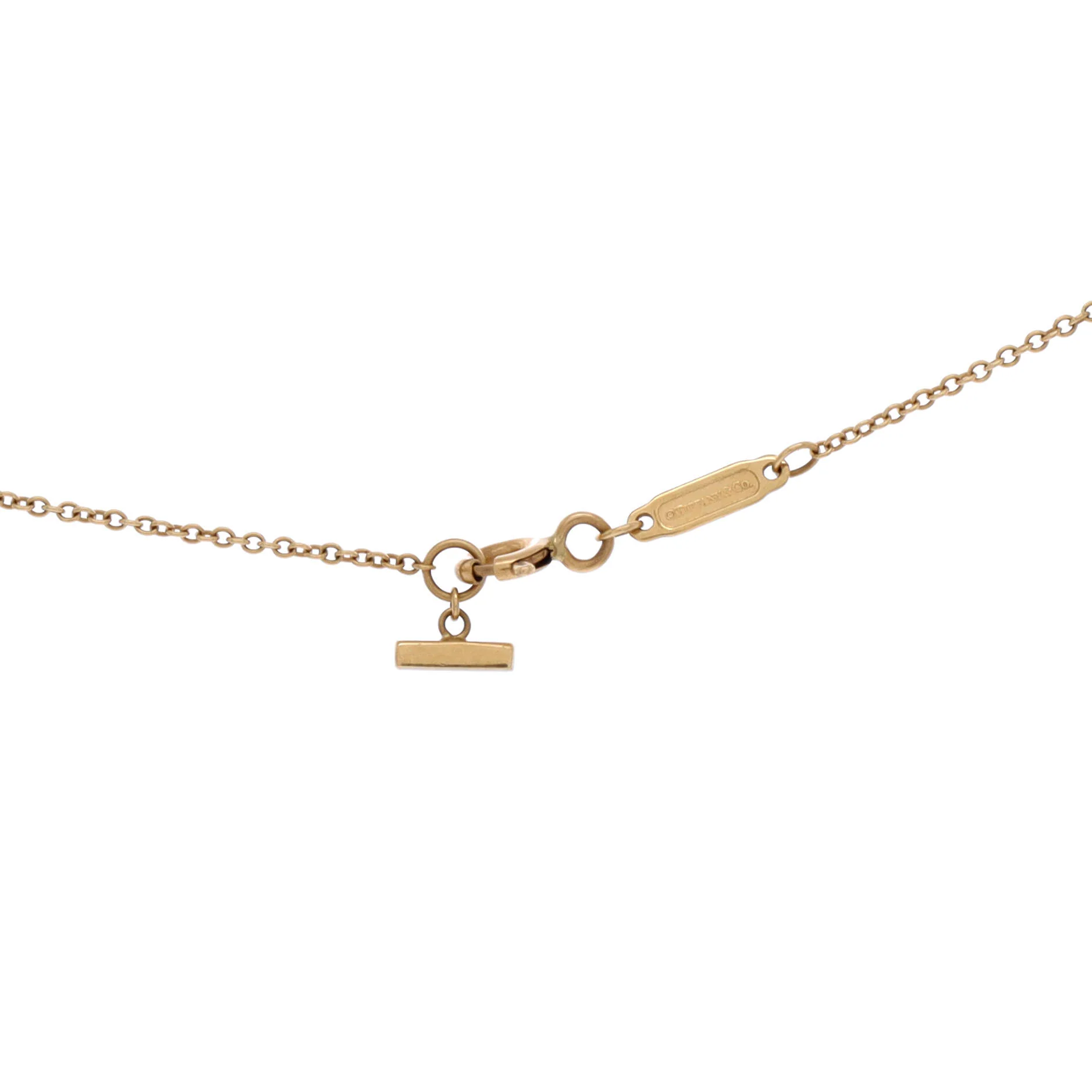 T Smile Pendant Necklace 18K Yellow Gold Small - Image 4