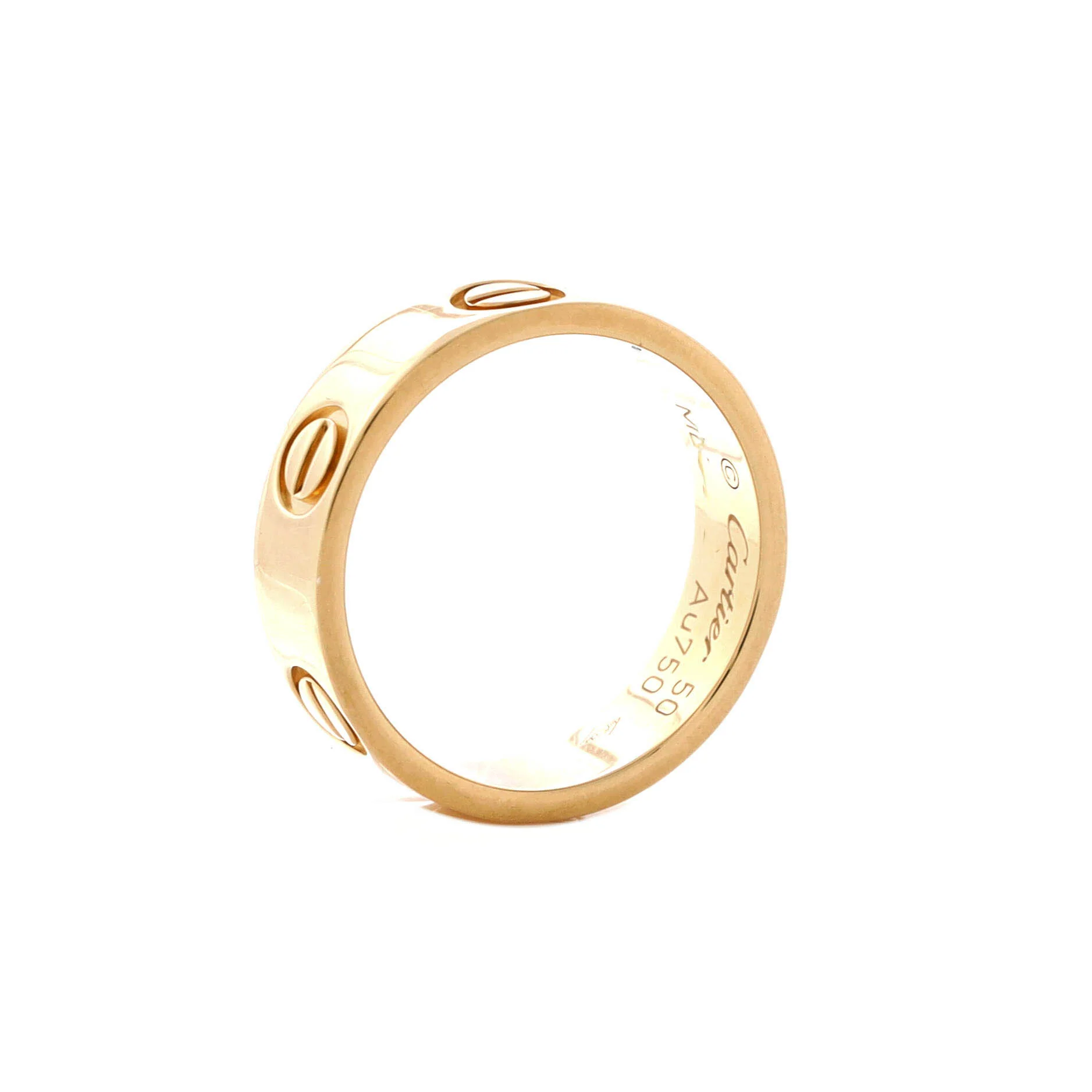 Love Band Ring 18K Yellow Gold - Image 3