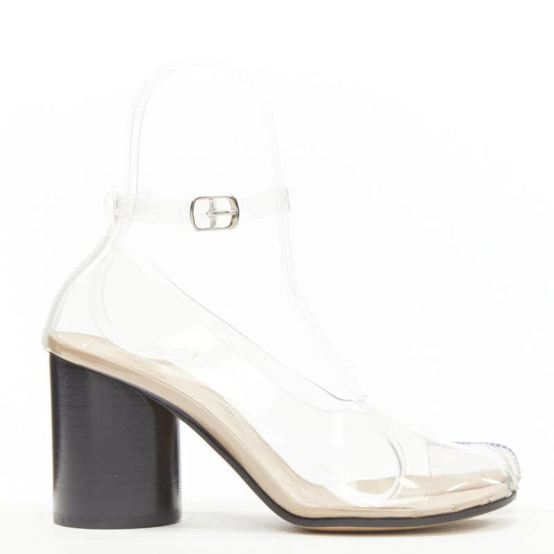 Women's Maison Margiela Tabi PVC clear ankle strap pump - Image 7