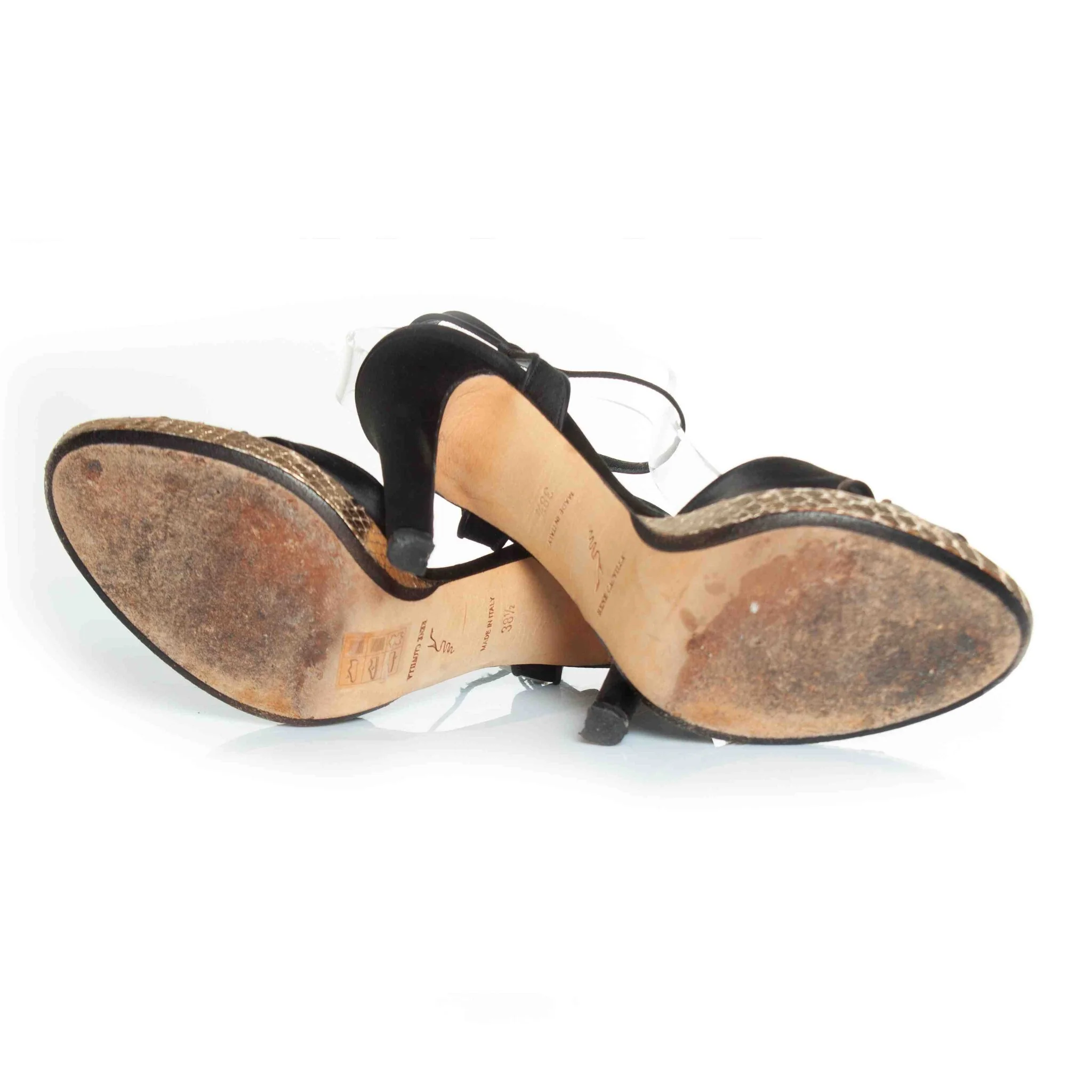 Women's René Caovilla satin cross strap sandal - Image 7