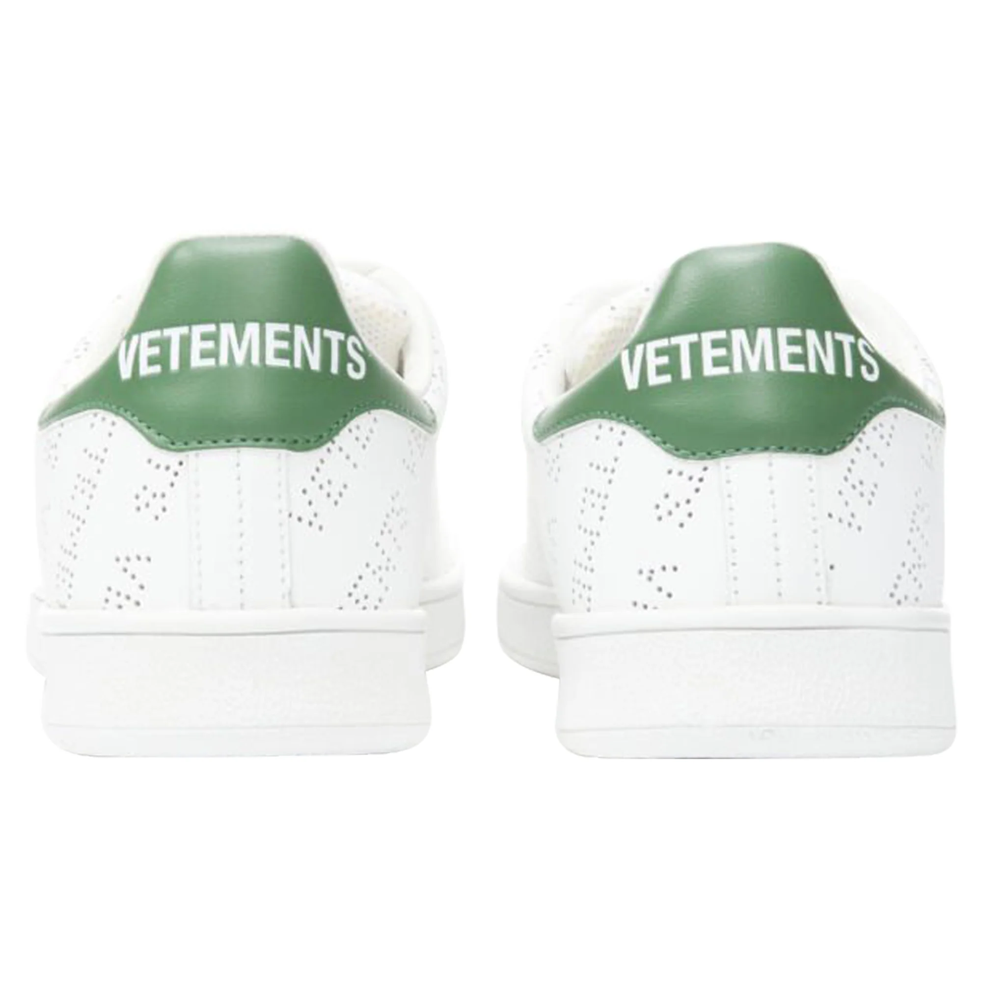 Women's Vetements Demna logo perforated leather Stan Smith low sneaker - Image 5